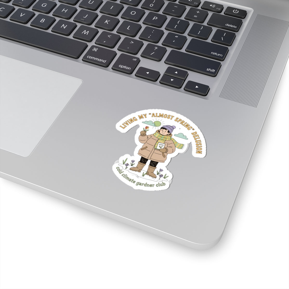 Almost Spring Delusion sticker | spring tease, thaw humor, winter spring meme