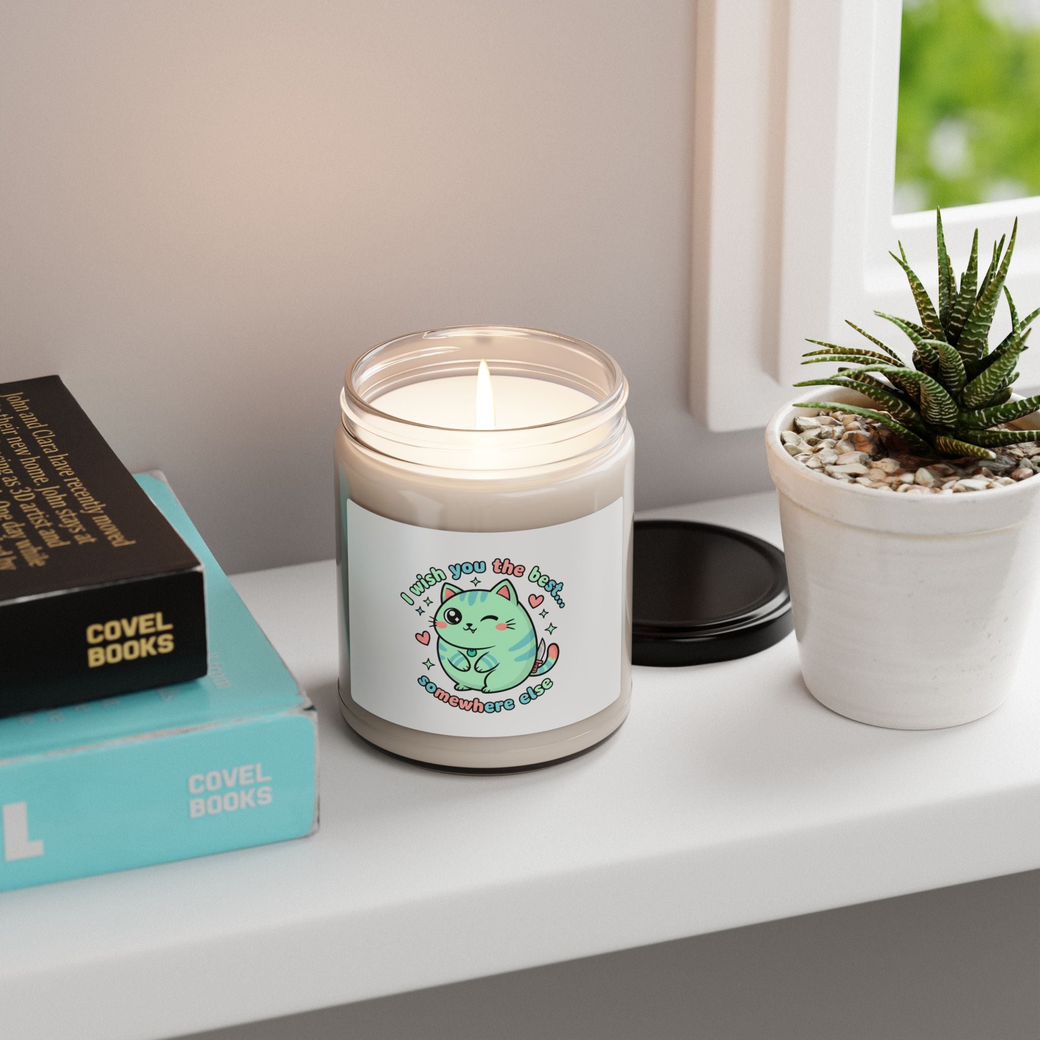 I Wish You The Best Somewhere Else Candle | Cute Menacing Kawaii Soy Candle