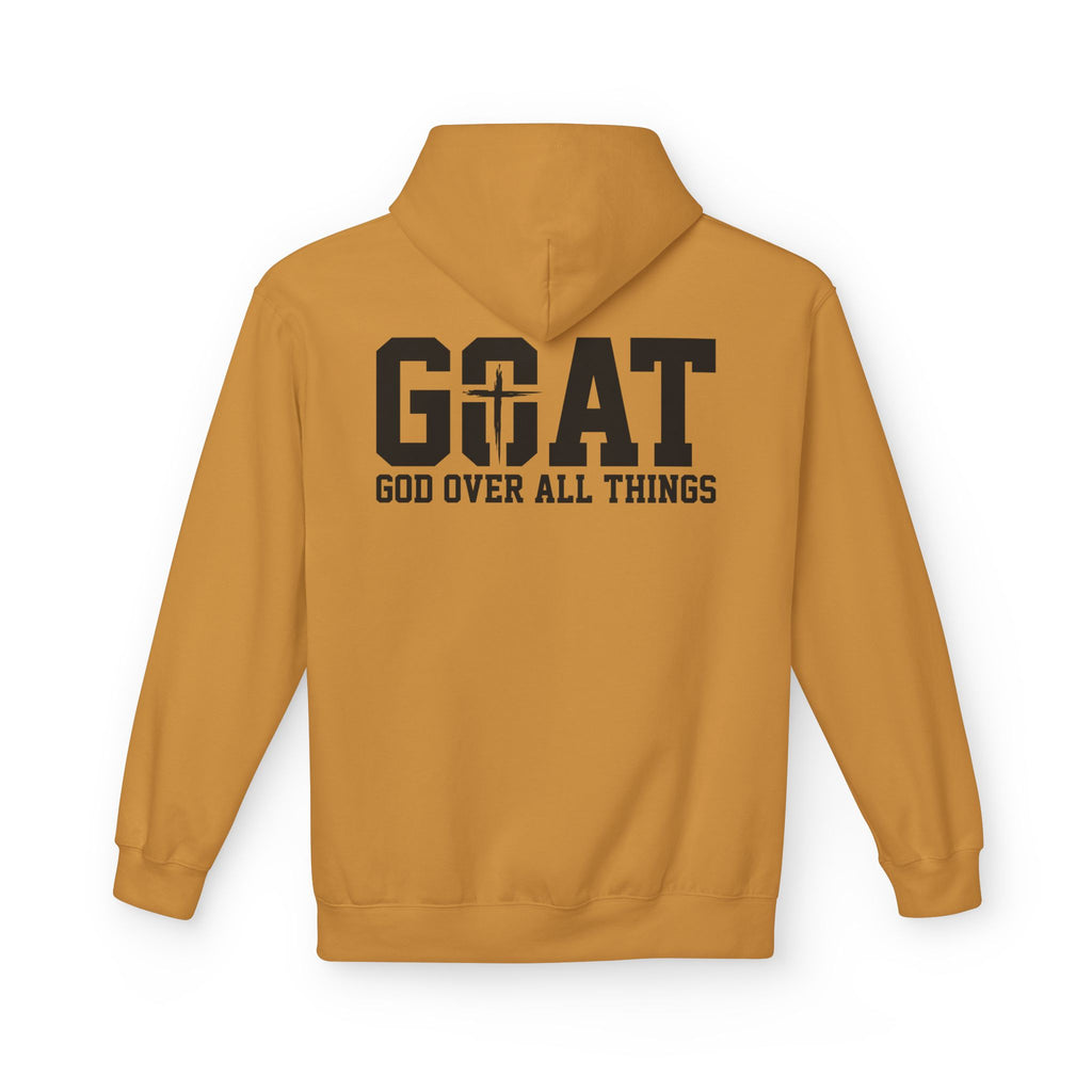 GOAT God Over All Things Hoodie – Christian Hoodie – Faith Hoodie – Religious Sweatshirt – Inspirational Hoodie – Jesus Hoodie – Christian Gift