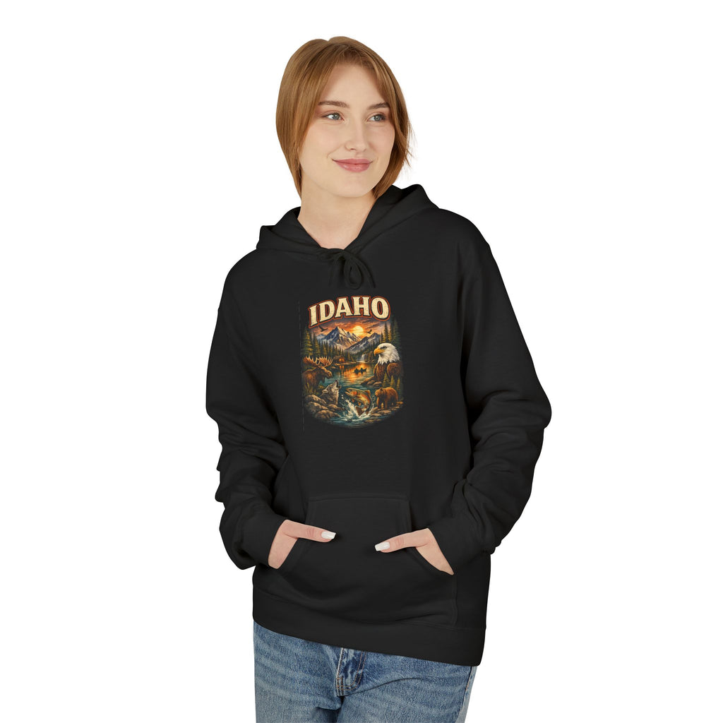 Hoodie - Retro 'Idaho' Scenic Landscape Hoodie
