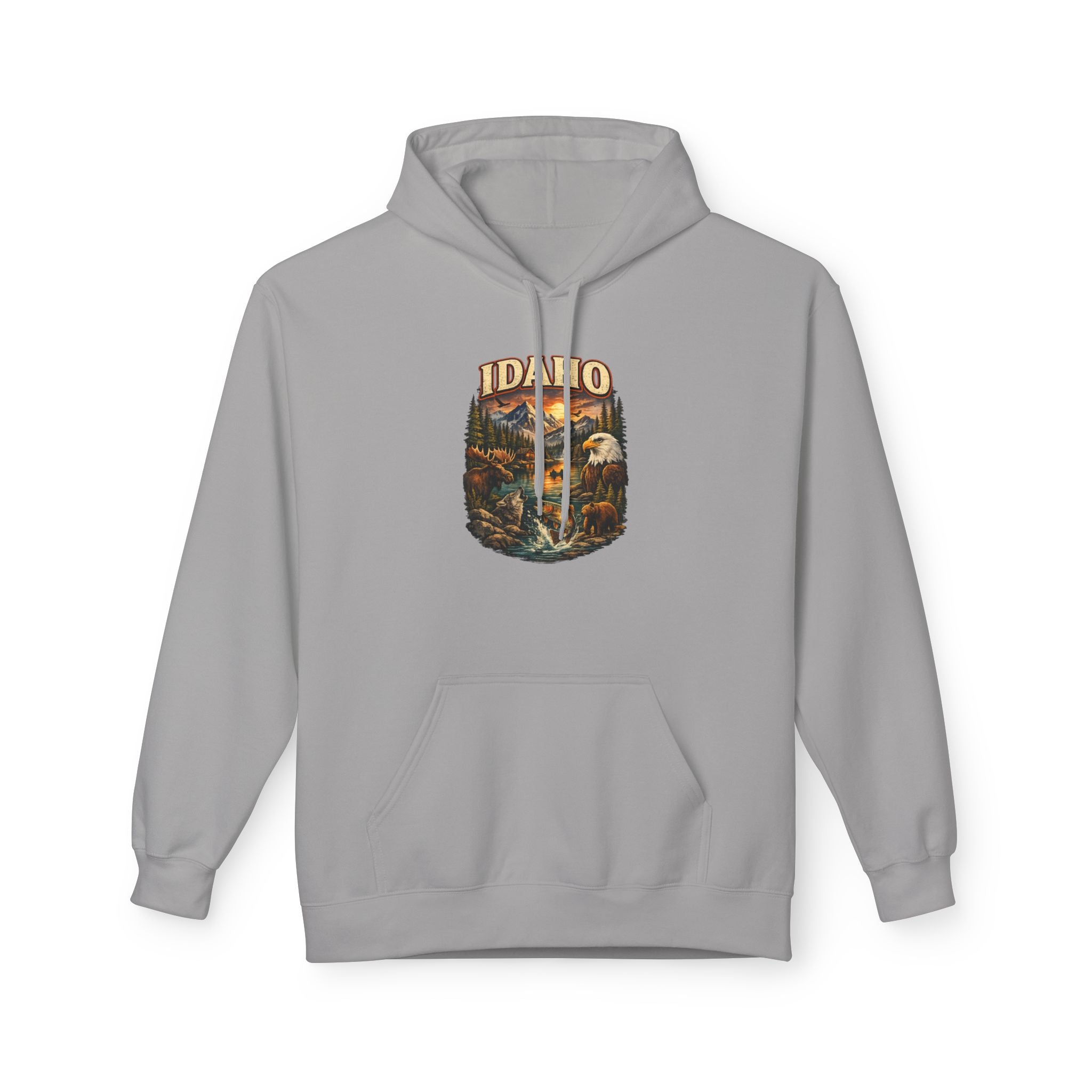 Hoodie - Retro 'Idaho' Scenic Landscape Hoodie