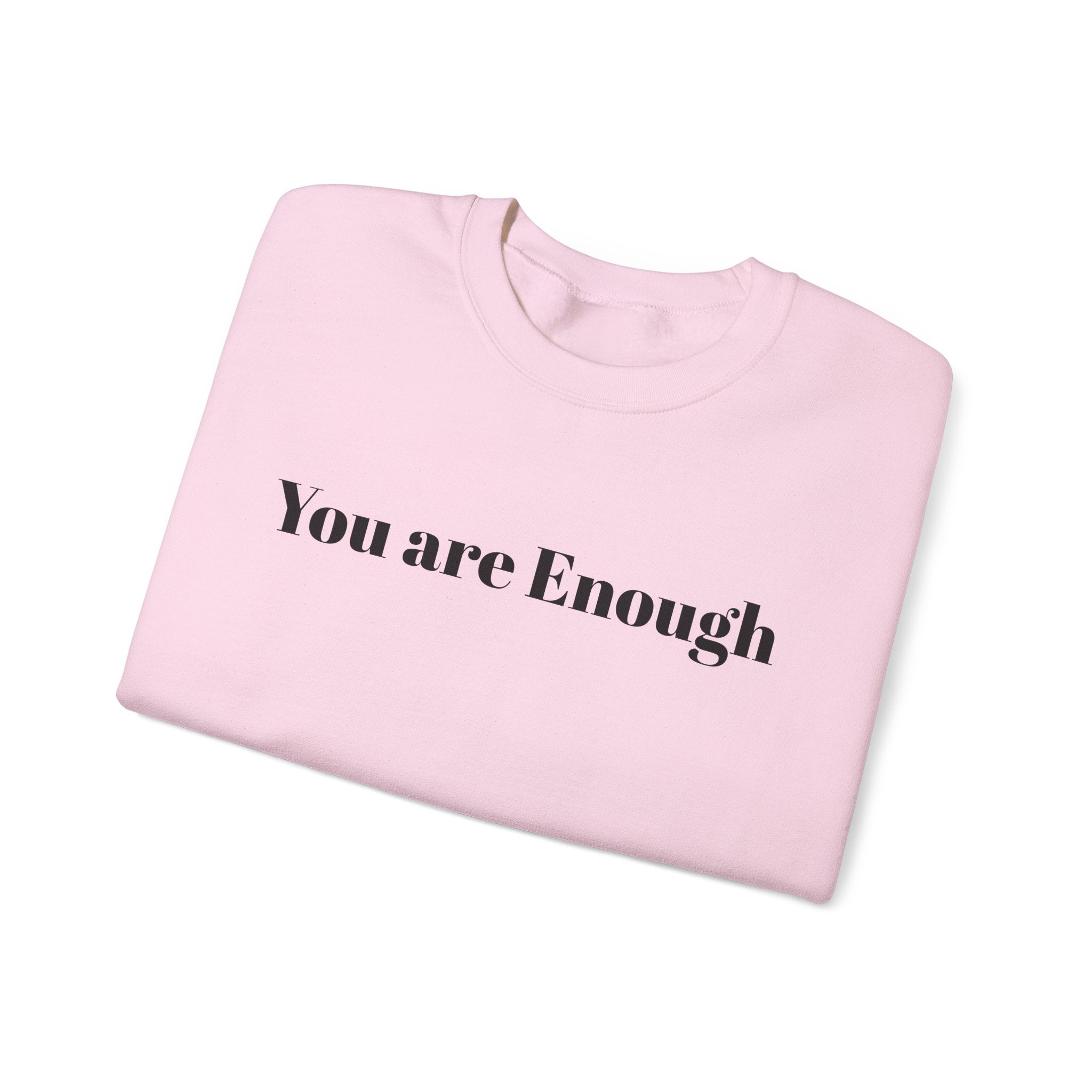 Crewneck Sweatshirt — 'Dear Person Behind Me, The World Is A Better Place With You In It' Inspirational Back Print
