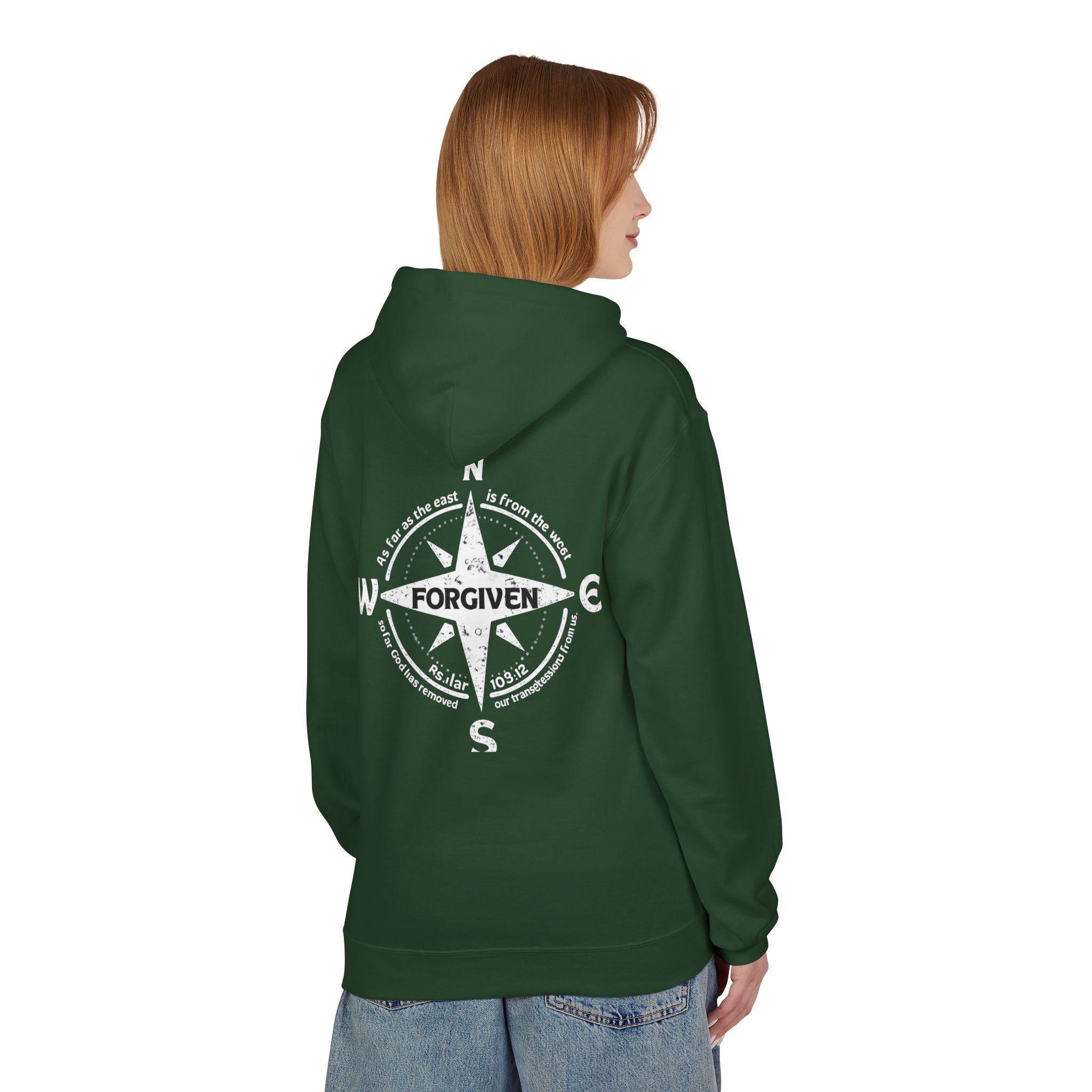 Forgiven Graphic Hoodie — Subtle Christian Faith Pullover