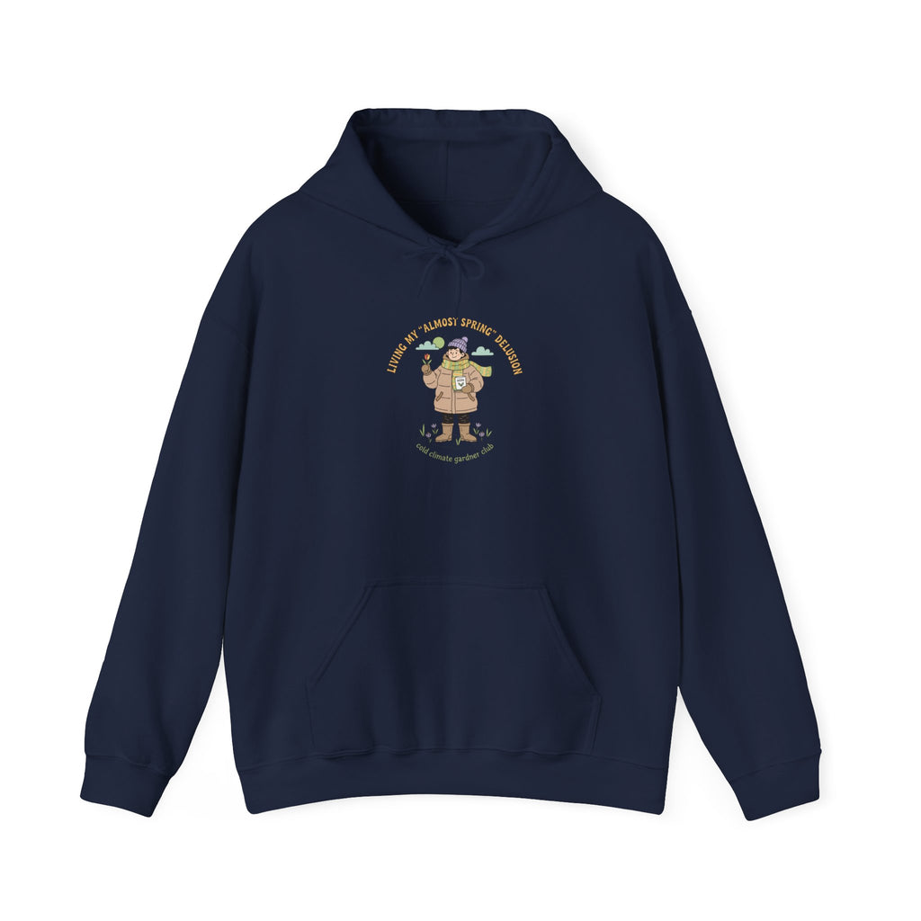 Almost Spring Thaw Humor Hoodie | spring tease, winter spring meme