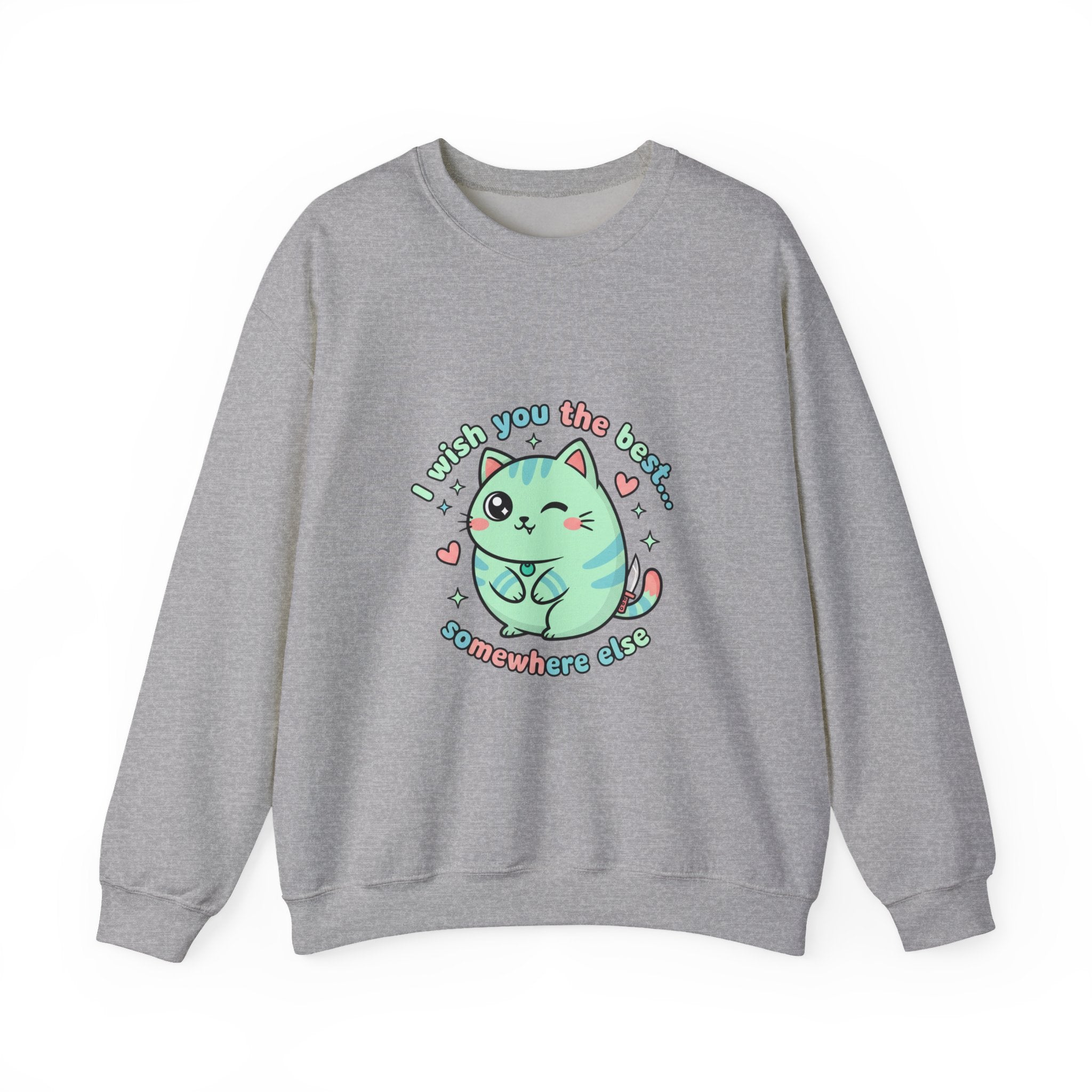 I Wish You the Best Somewhere Else Sweatshirt | soft threat kawaii menacing