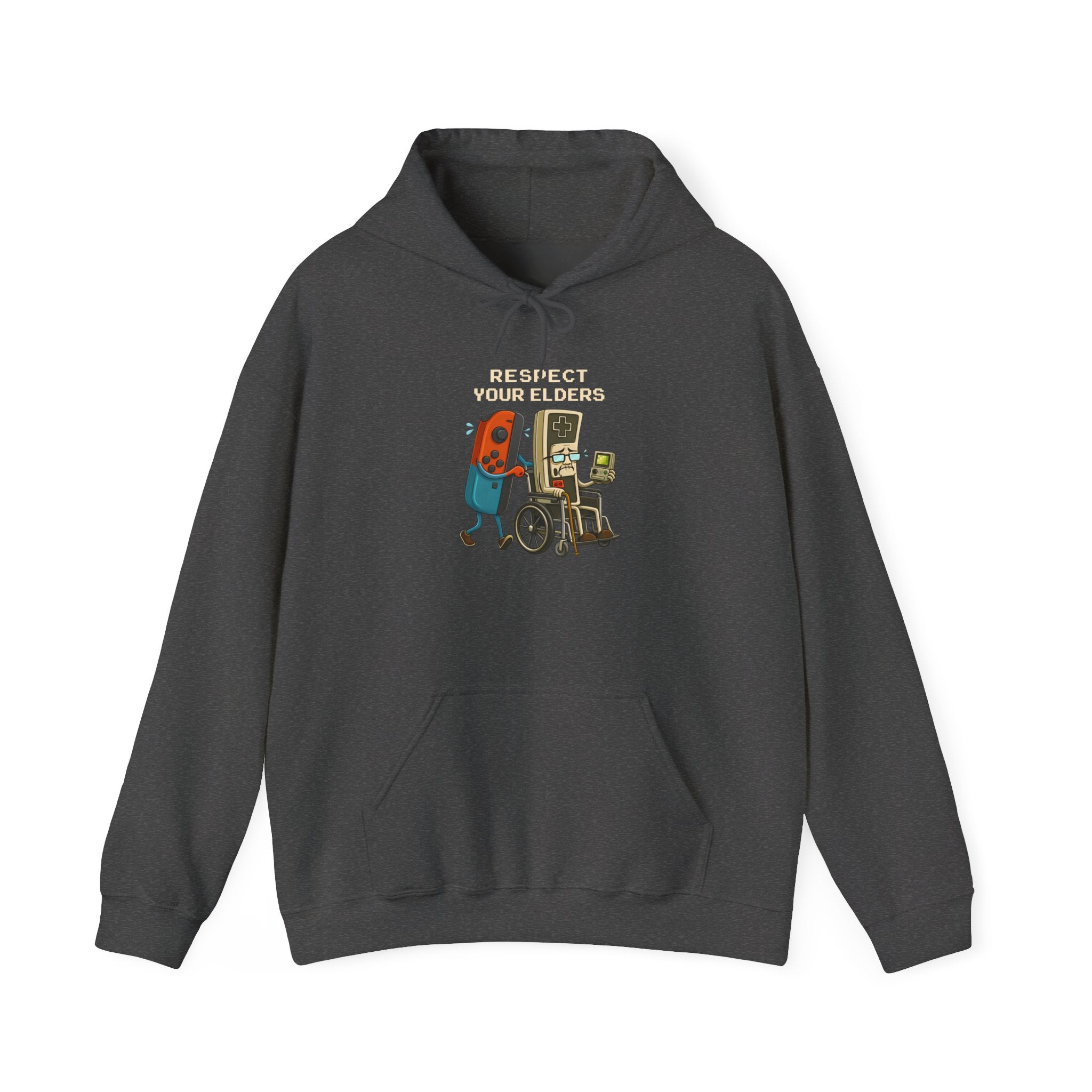 Hoodie — "Respect Your Elders" Funny Retro Gamer Gaming Hoodie