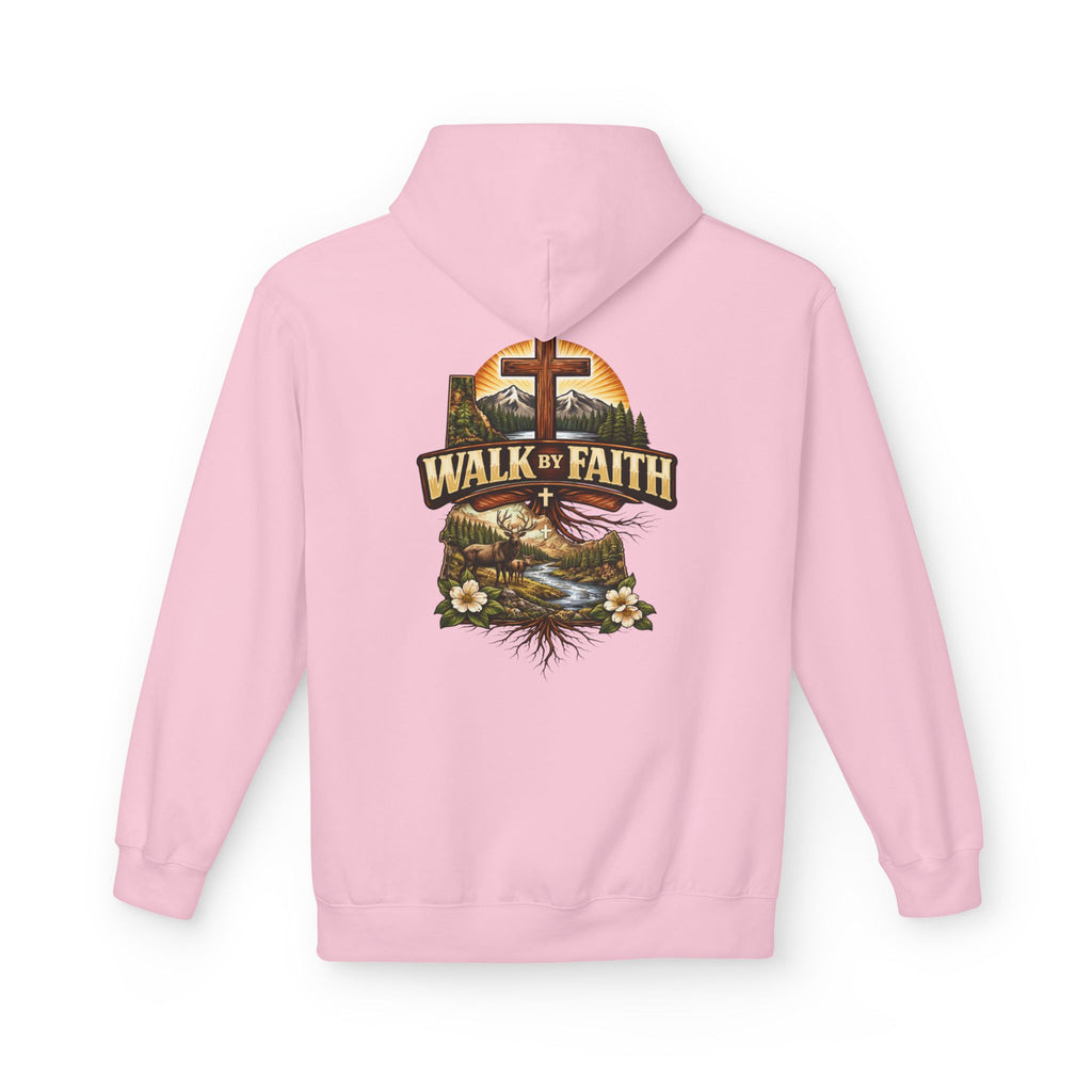 Walk By Faith Hoodie — Christian Cross Faith Pullover