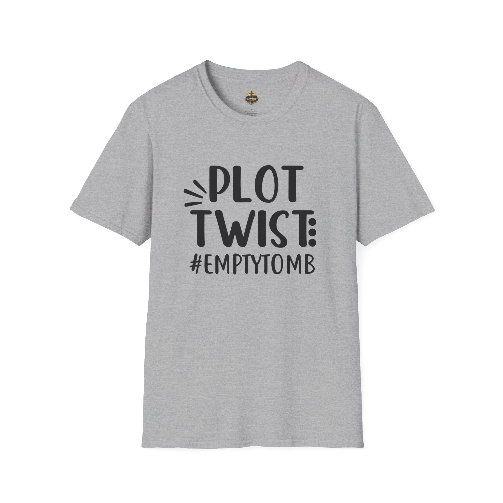Plot Twist: #EmptyTomb T-Shirt — Christian Easter Resurrection Tee