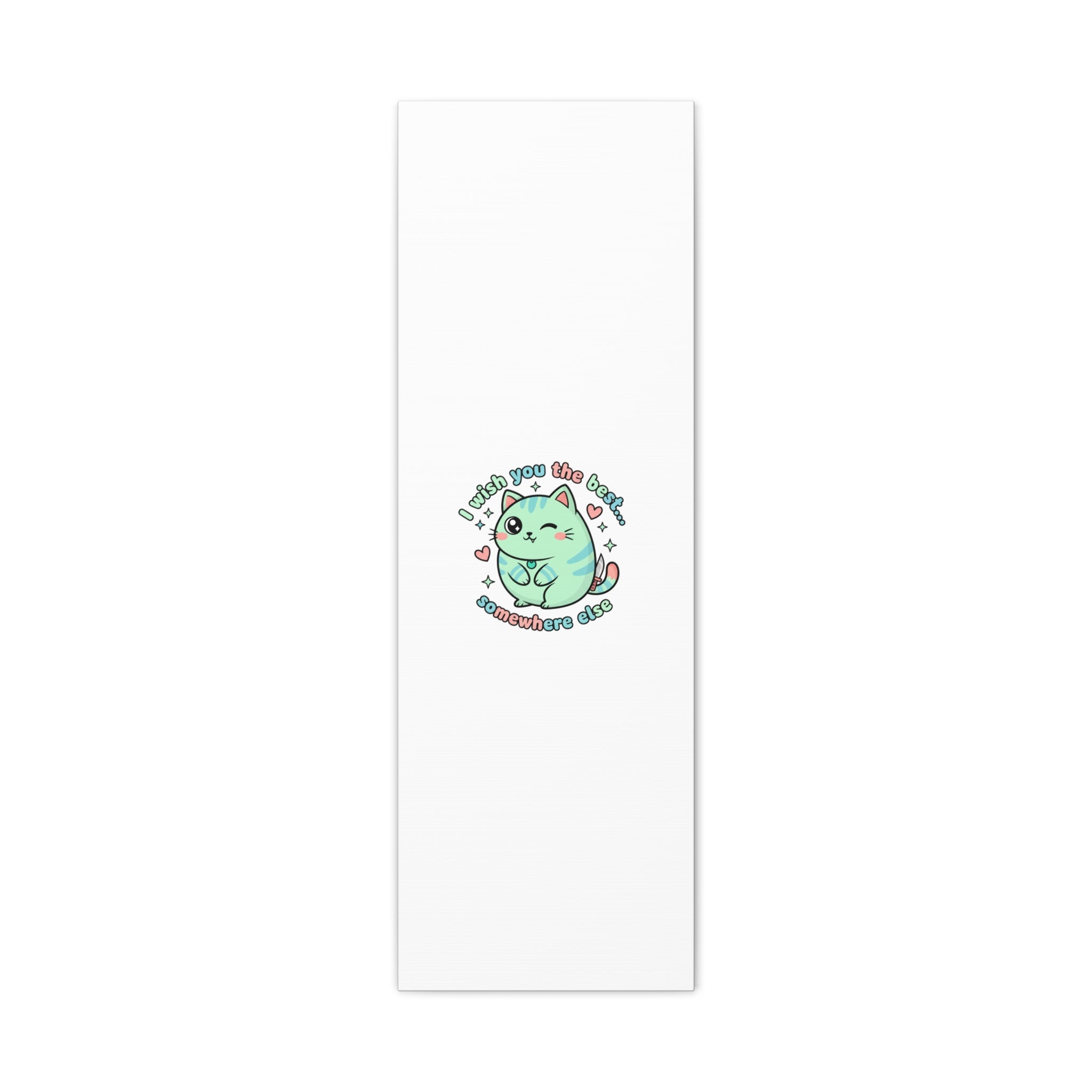 I Wish You the Best Somewhere Else Canvas | kawaii threat, soft-grunge pastel