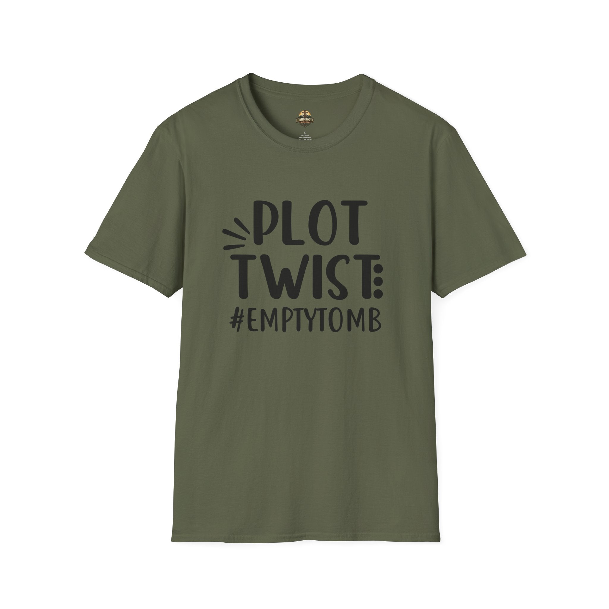 Plot Twist: #EmptyTomb T-Shirt — Christian Easter Resurrection Tee