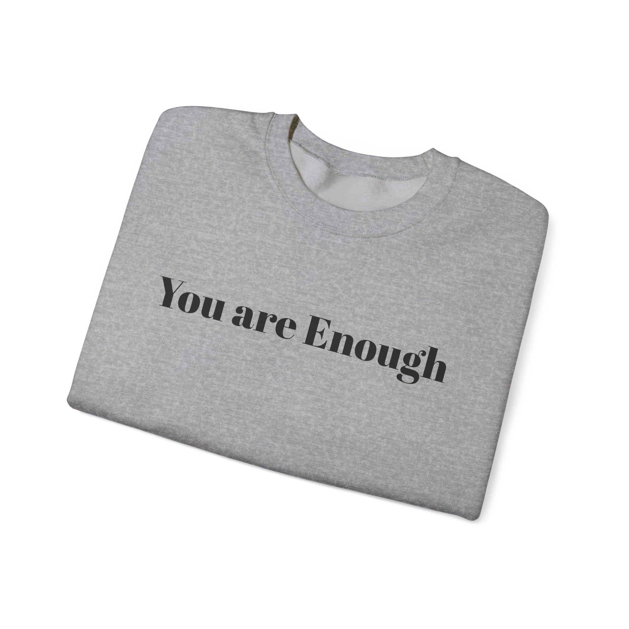 Crewneck Sweatshirt — 'Dear Person Behind Me, The World Is A Better Place With You In It' Inspirational Back Print