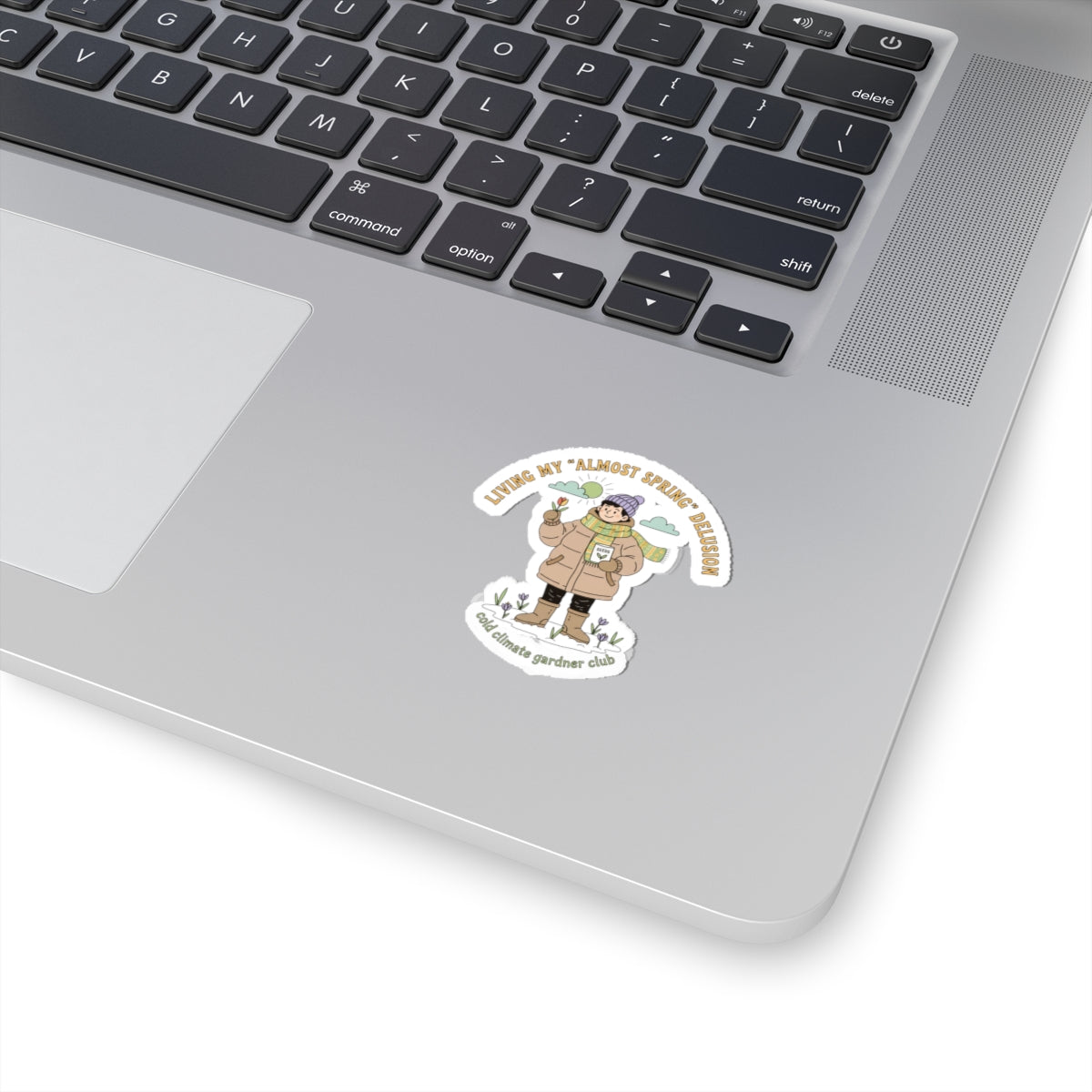 Almost Spring Delusion sticker | spring tease, thaw humor, winter spring meme