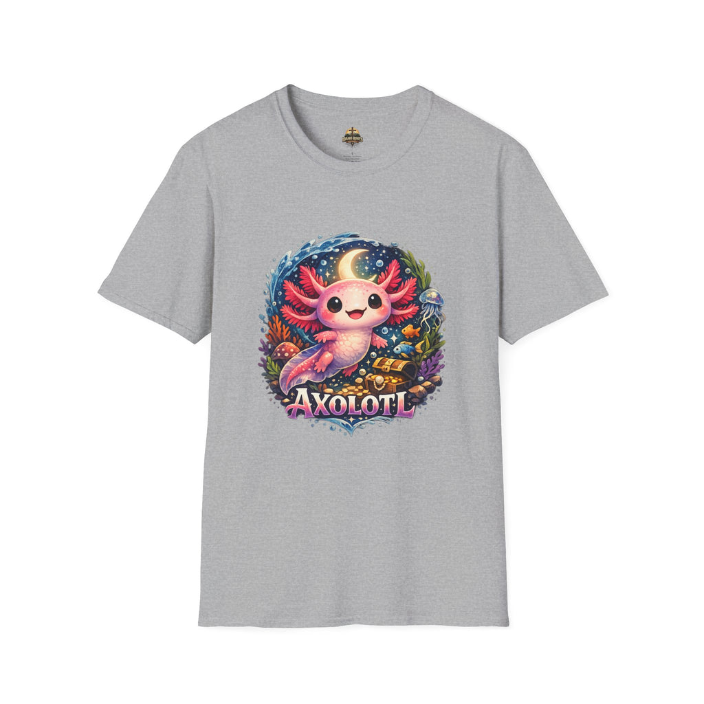 Cute Axolotl T-Shirt — Kawaii Axolotl Graphic Tee