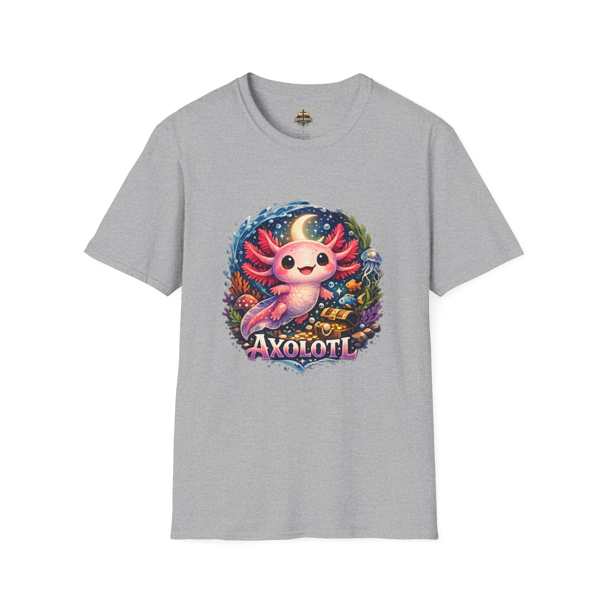 Cute Axolotl T-Shirt — Kawaii Axolotl Graphic Tee