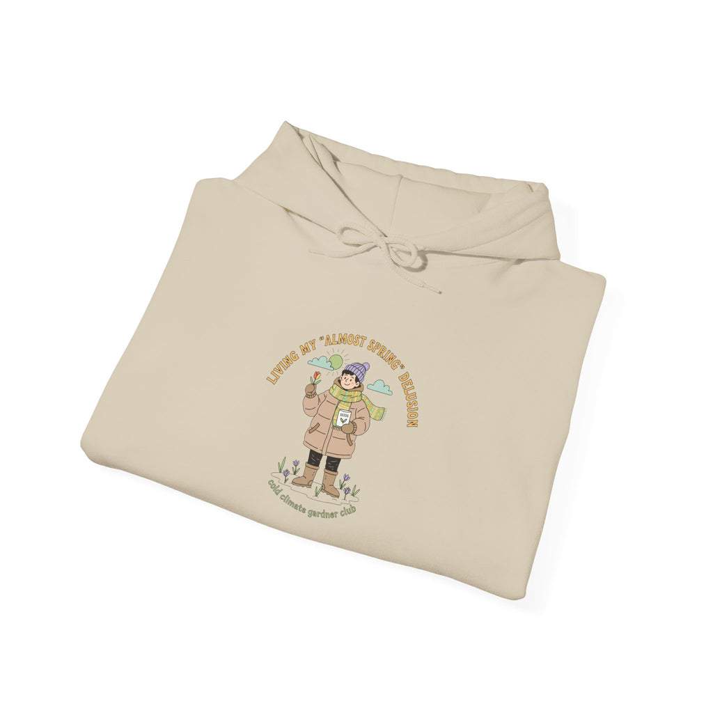 Almost Spring Thaw Humor Hoodie | spring tease, winter spring meme