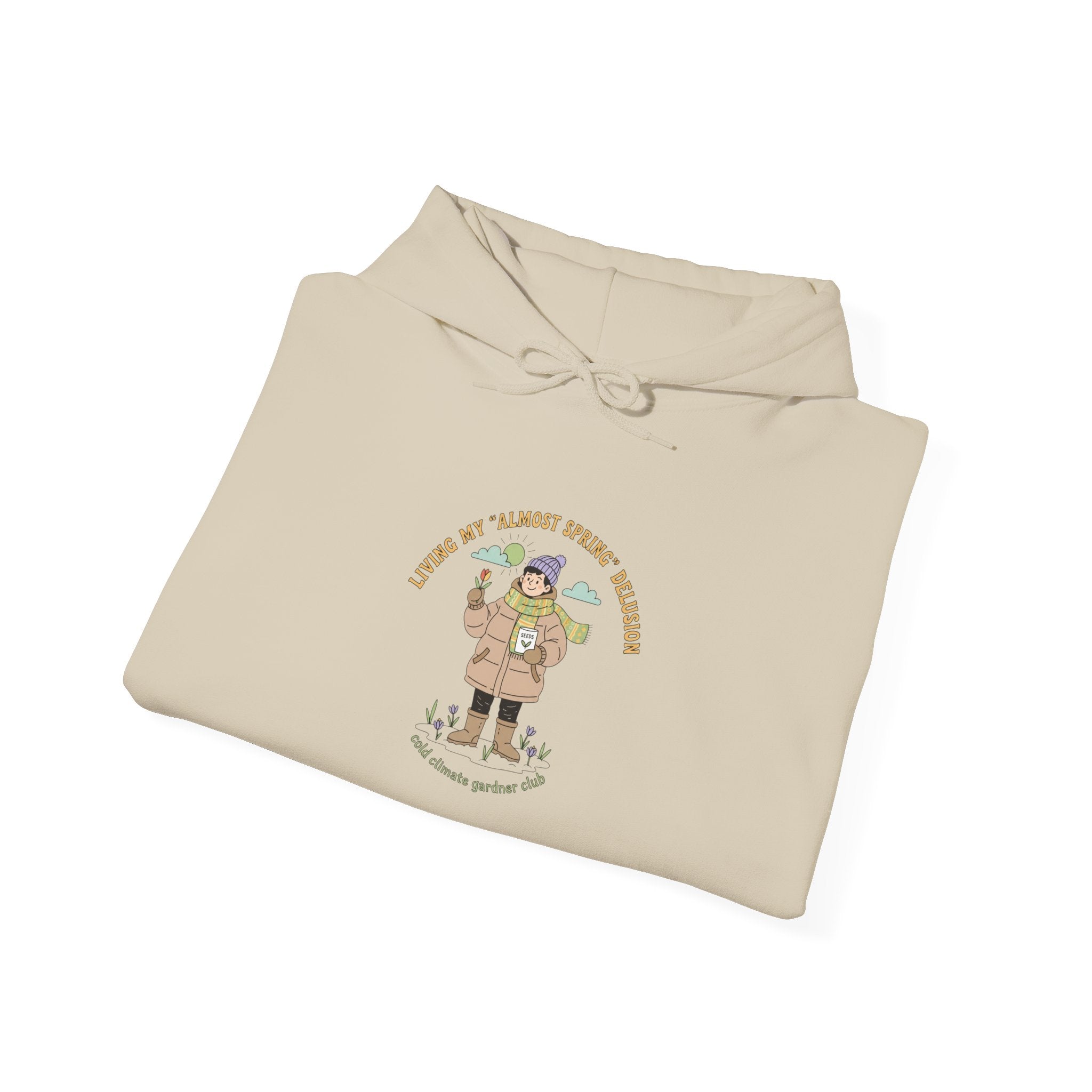 Almost Spring Thaw Humor Hoodie | spring tease, winter spring meme