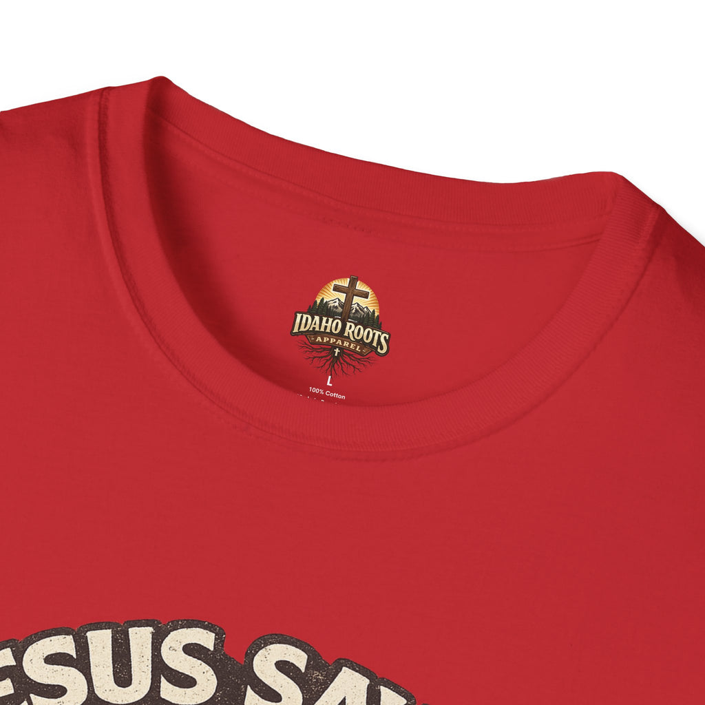 Jesus Saves Bro T-Shirt — Retro Christian Faith Tee