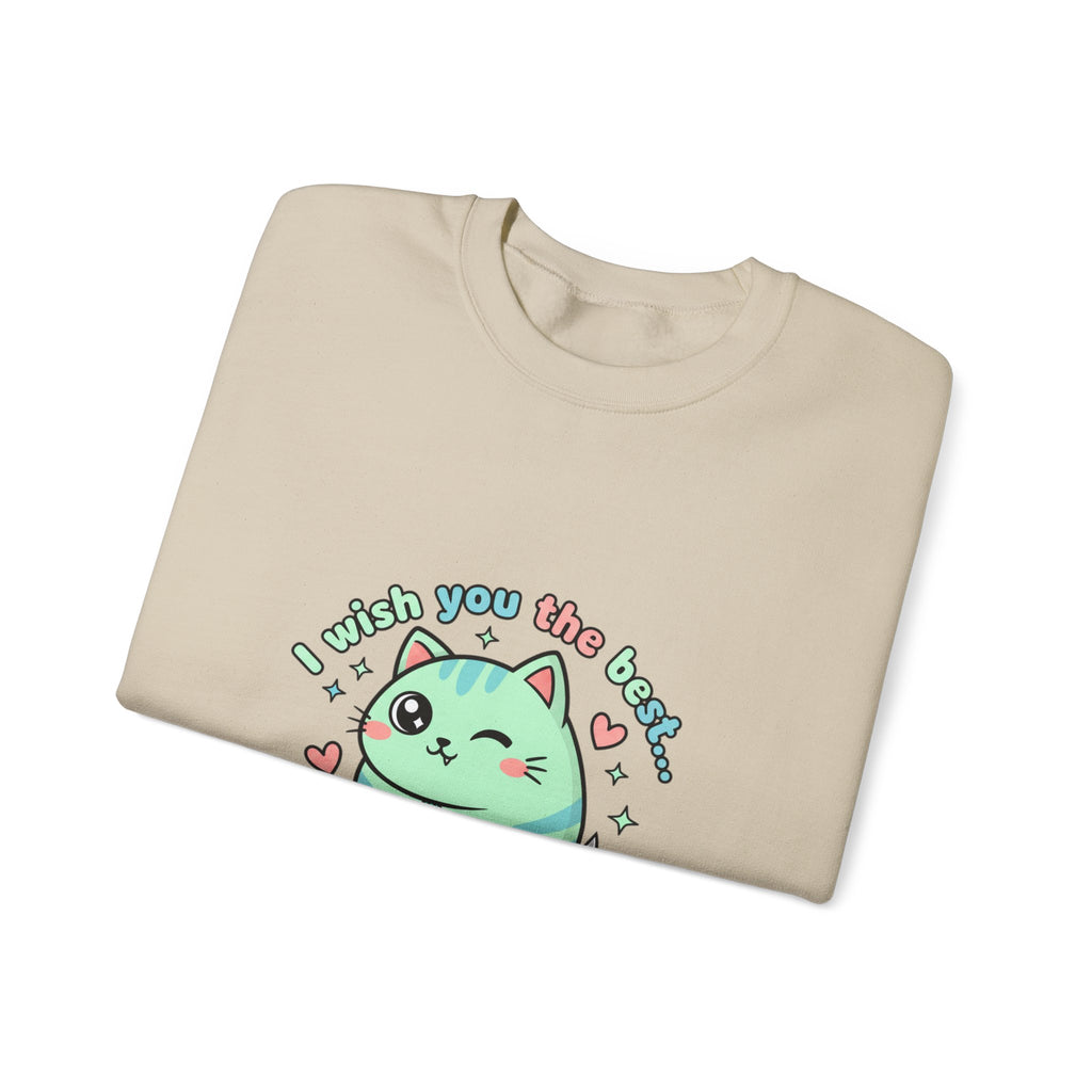 I Wish You the Best Somewhere Else Sweatshirt | soft threat kawaii menacing