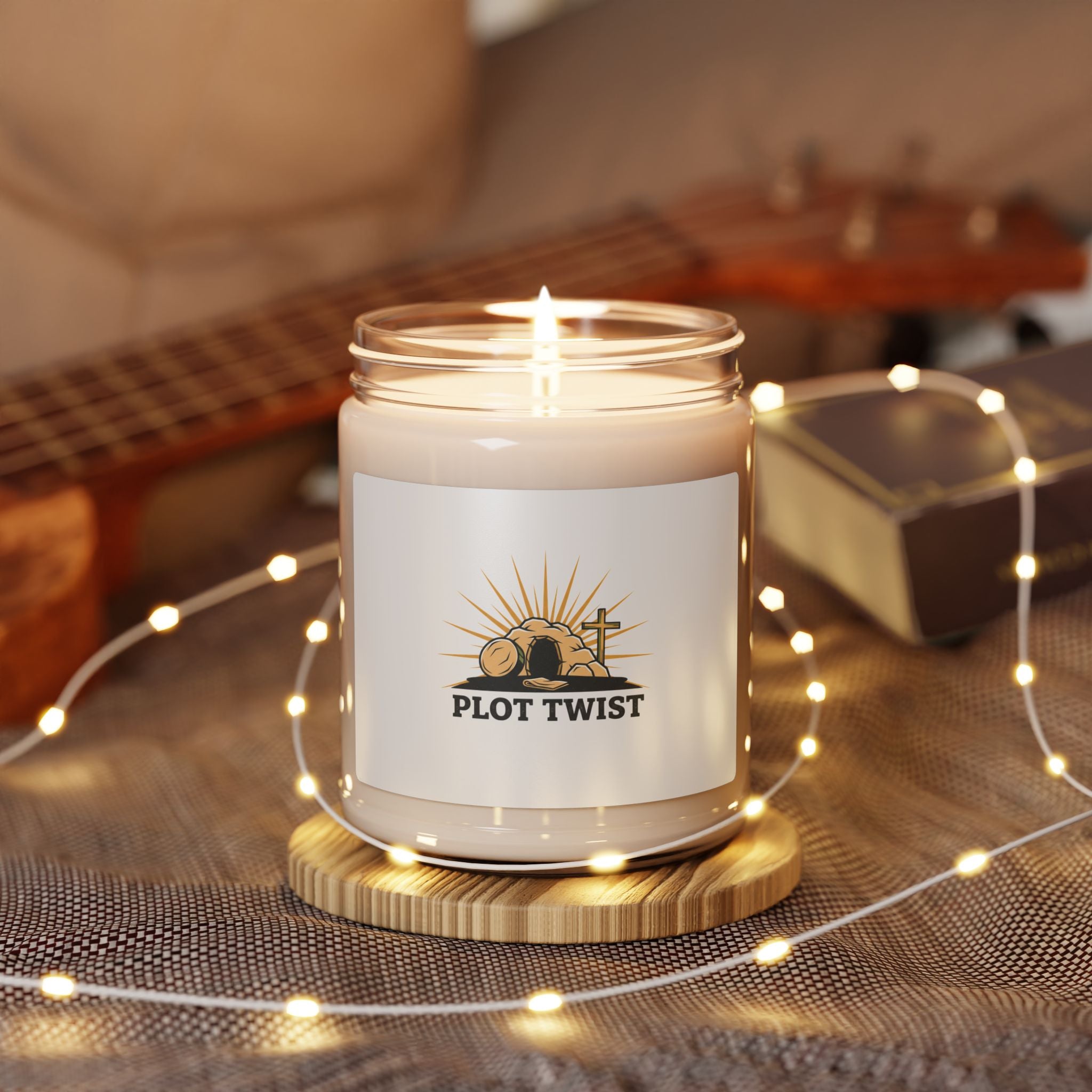 Plot Twist He Is Risen Candle | Christian Easter soy candle