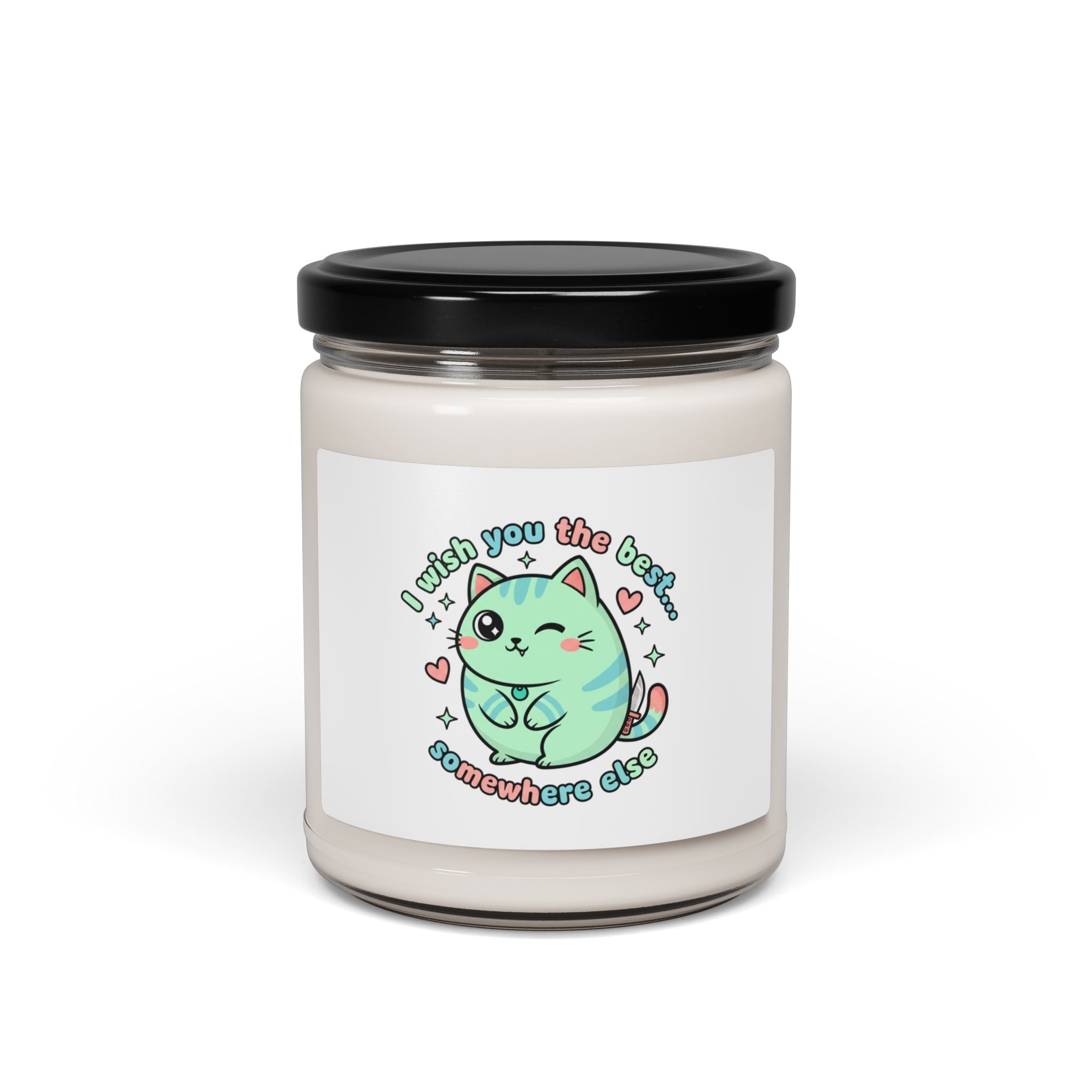 I Wish You The Best Somewhere Else Candle | Cute Menacing Kawaii Soy Candle