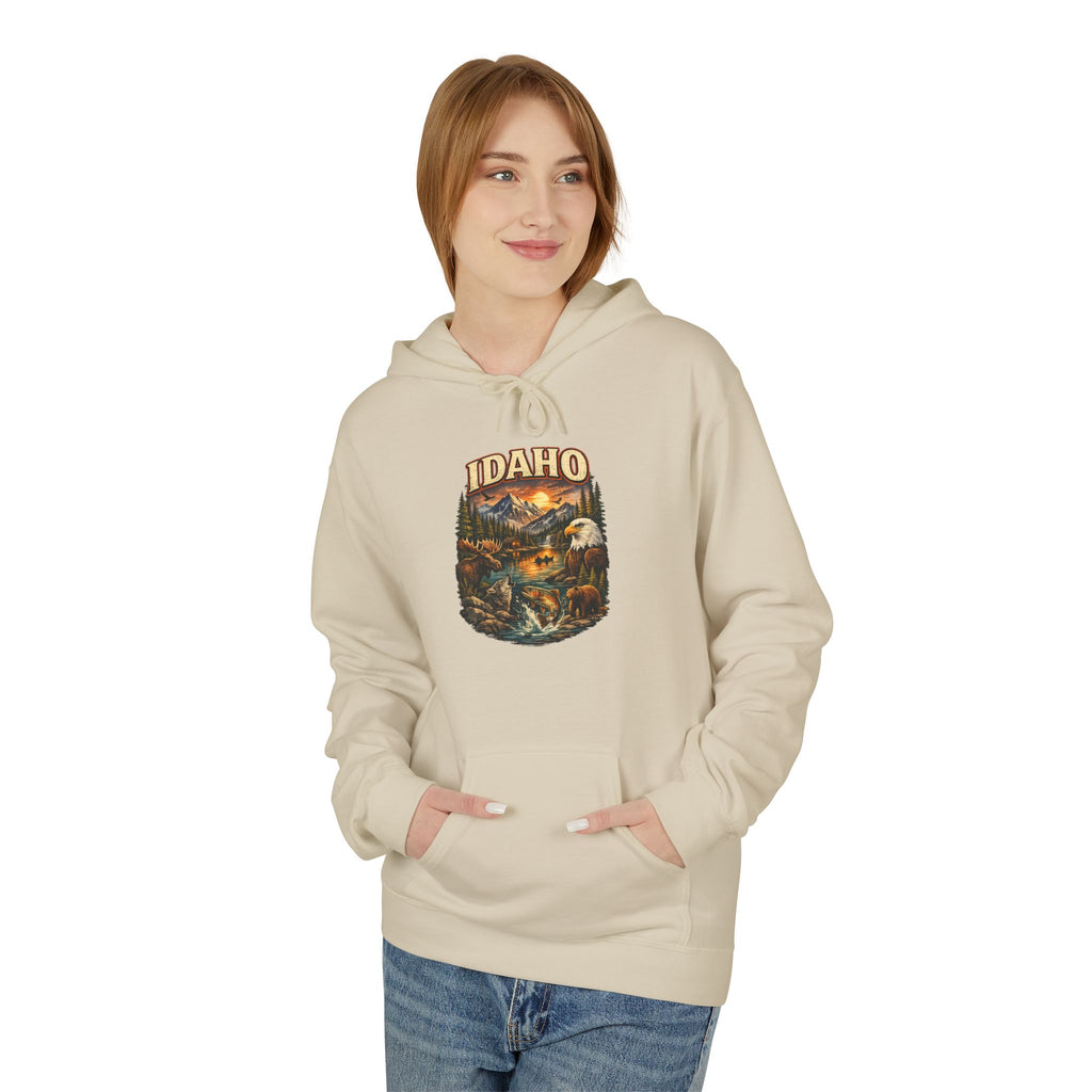 Hoodie - Retro 'Idaho' Scenic Landscape Hoodie