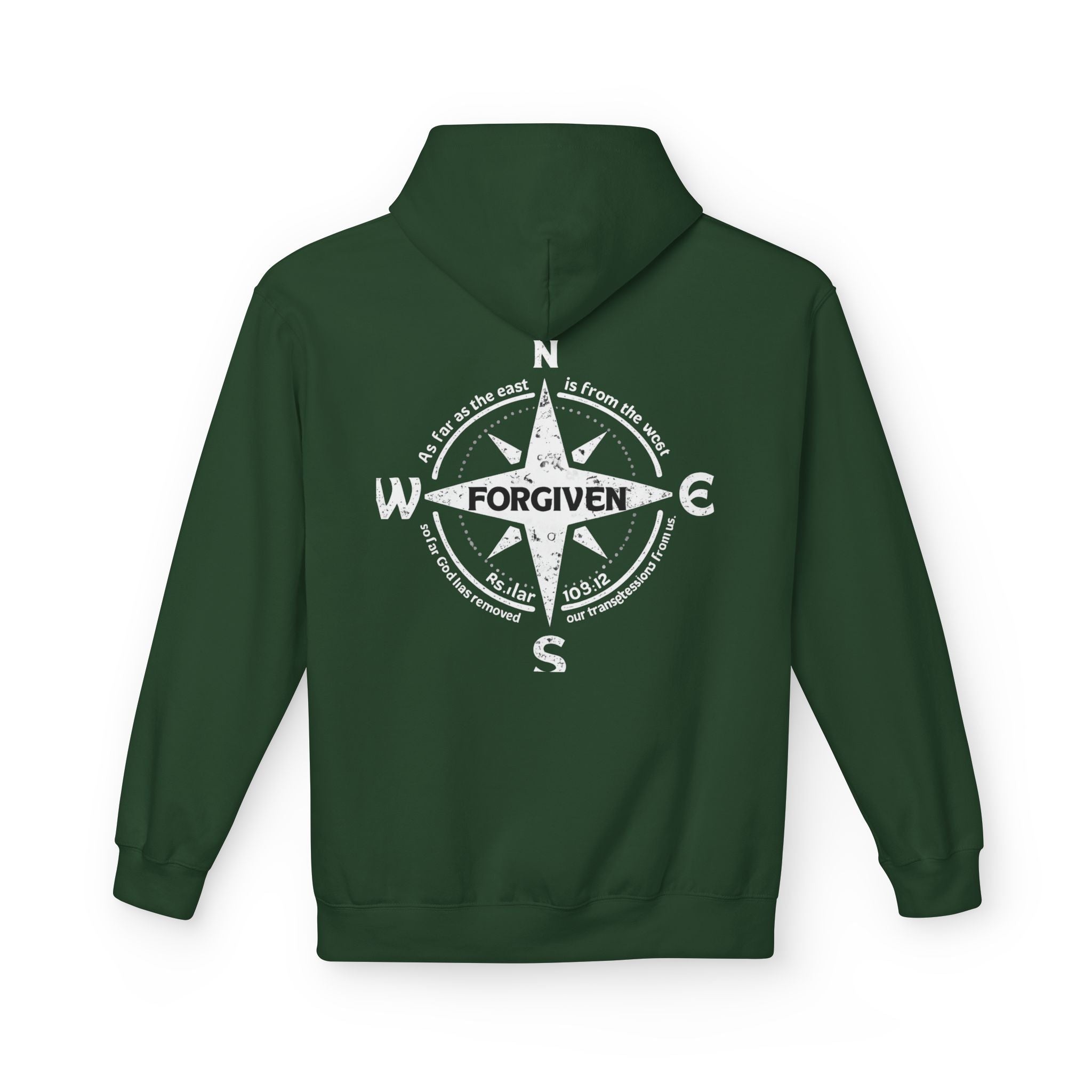 Forgiven Graphic Hoodie — Subtle Christian Faith Pullover