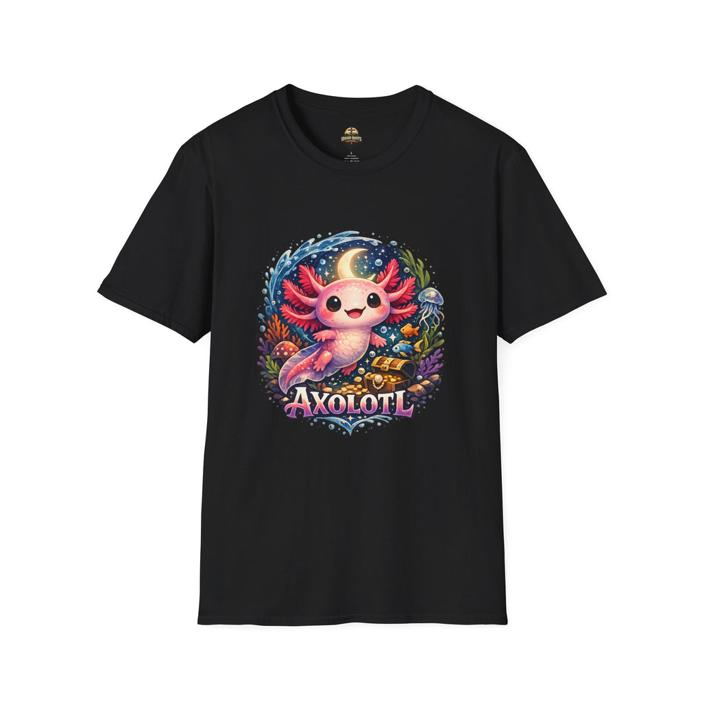 Cute Axolotl T-Shirt — Kawaii Axolotl Graphic Tee