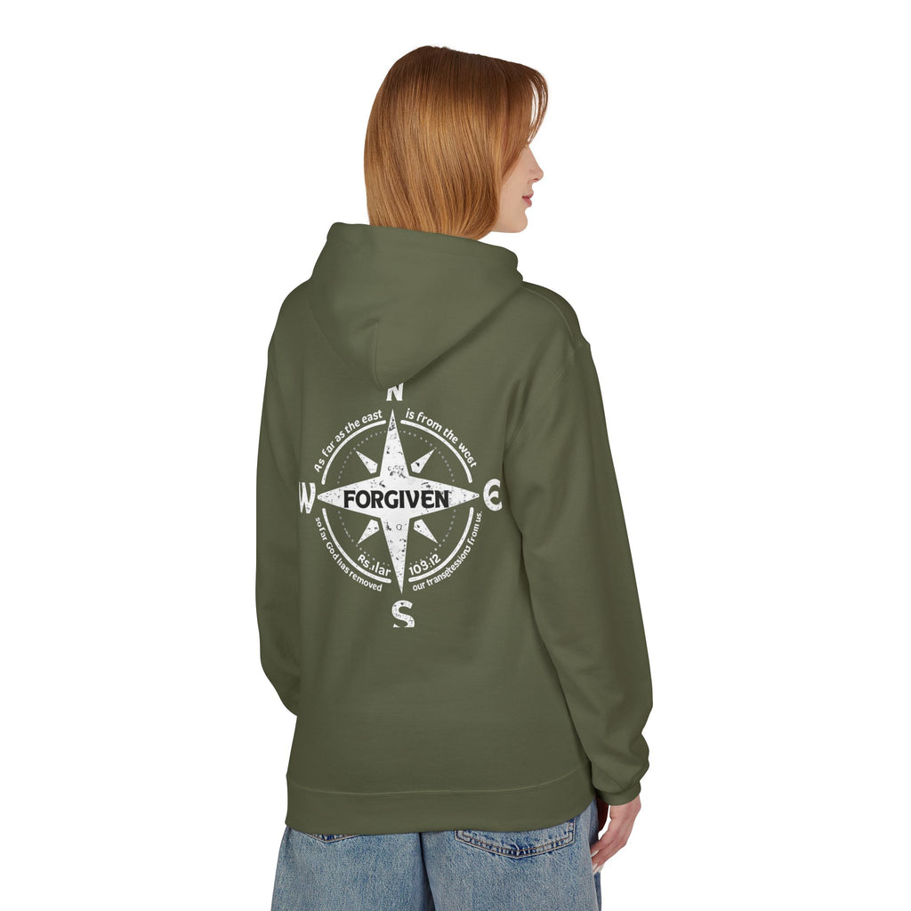 Forgiven Graphic Hoodie — Subtle Christian Faith Pullover