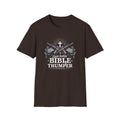 "Gun Totin' Bible Thumper" American Flag Crossed Rifles T-Shirt — Patriotic Military Pride Tee