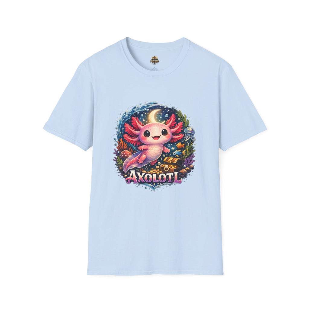 Cute Axolotl T-Shirt — Kawaii Axolotl Graphic Tee