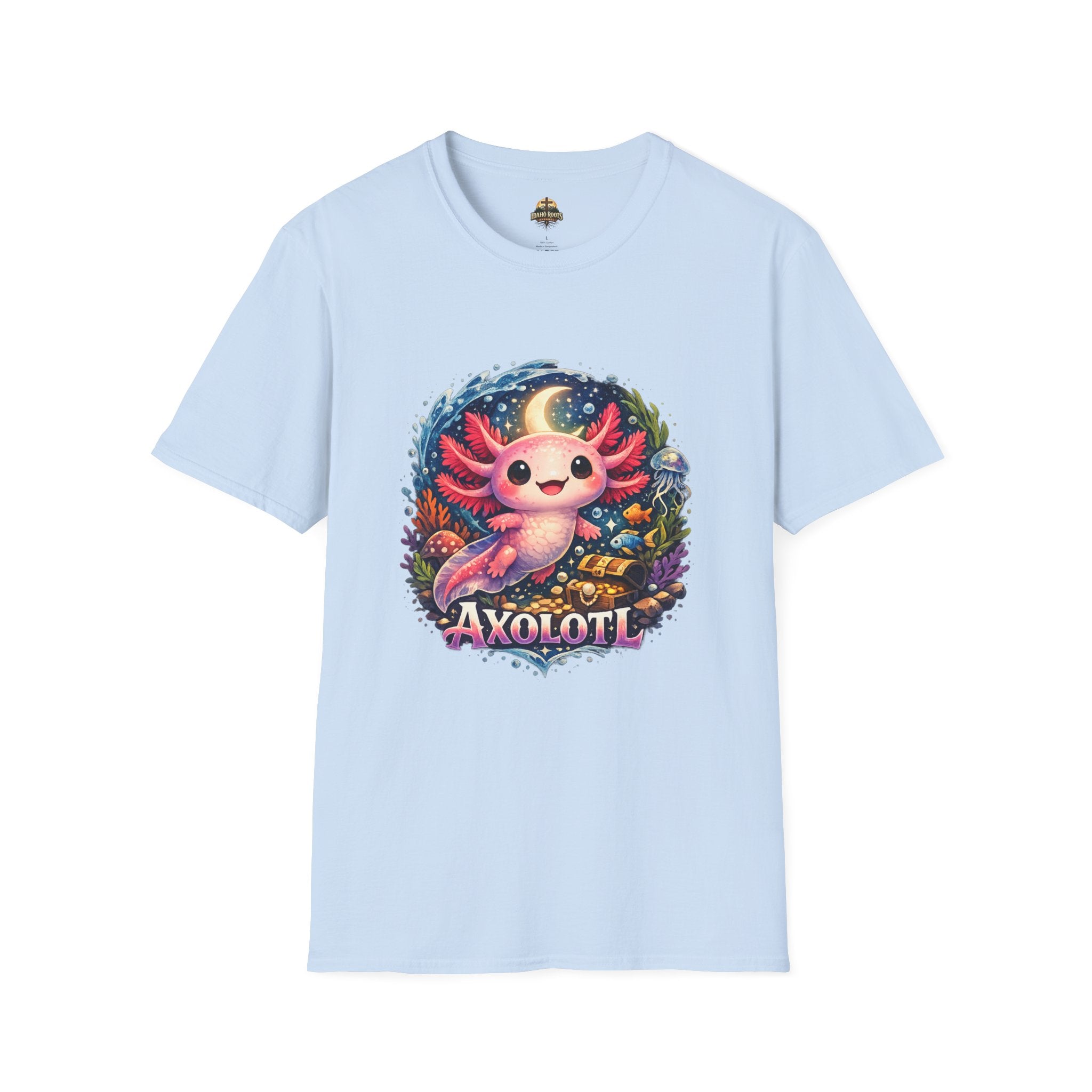 Cute Axolotl T-Shirt — Kawaii Axolotl Graphic Tee