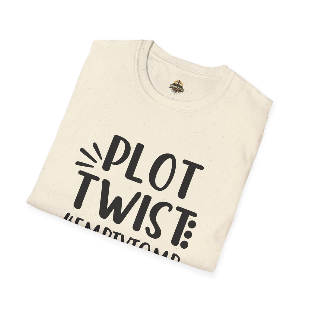 Plot Twist: #EmptyTomb T-Shirt — Christian Easter Resurrection Tee
