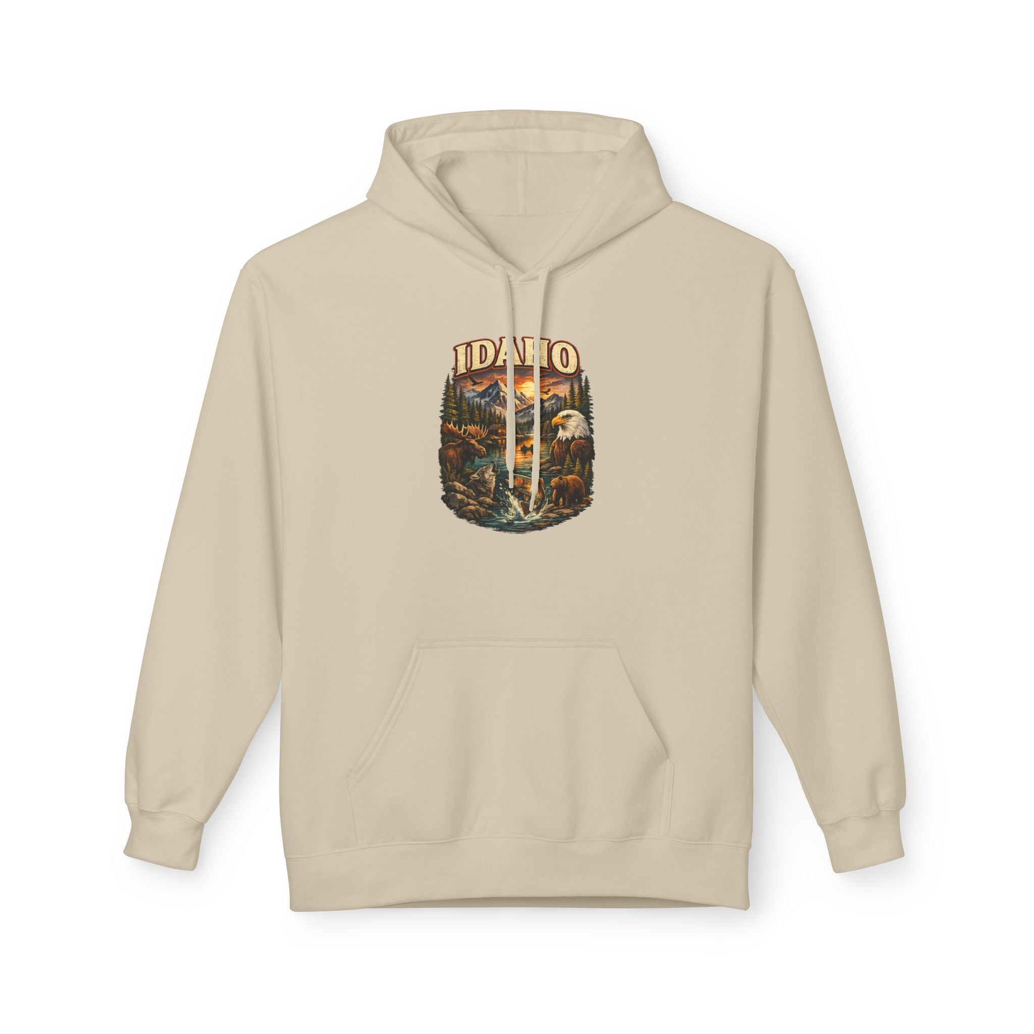 Hoodie - Retro 'Idaho' Scenic Landscape Hoodie