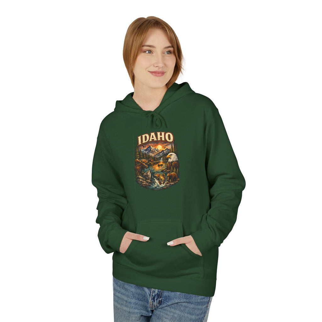 Hoodie - Retro 'Idaho' Scenic Landscape Hoodie