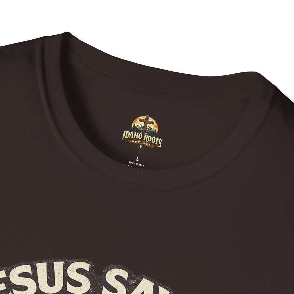 Jesus Saves Bro T-Shirt — Retro Christian Faith Tee