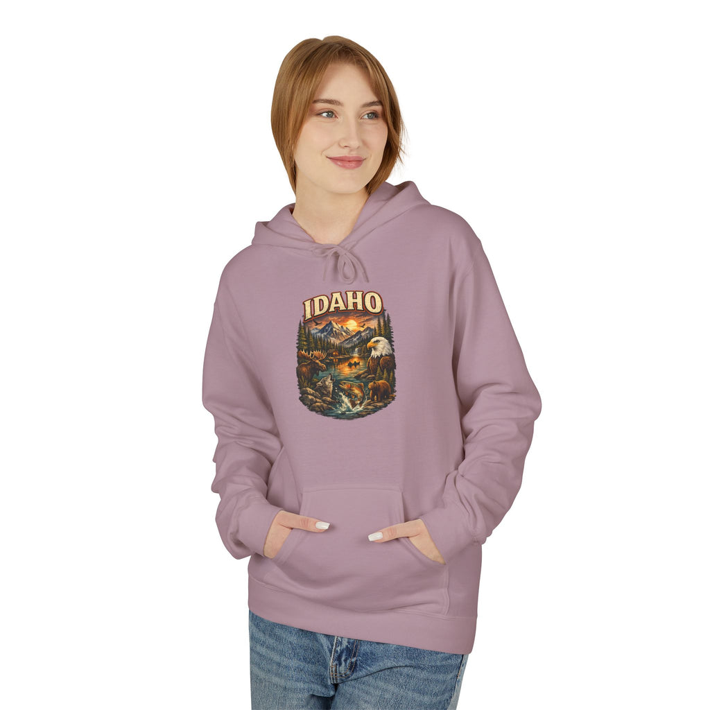 Hoodie - Retro 'Idaho' Scenic Landscape Hoodie