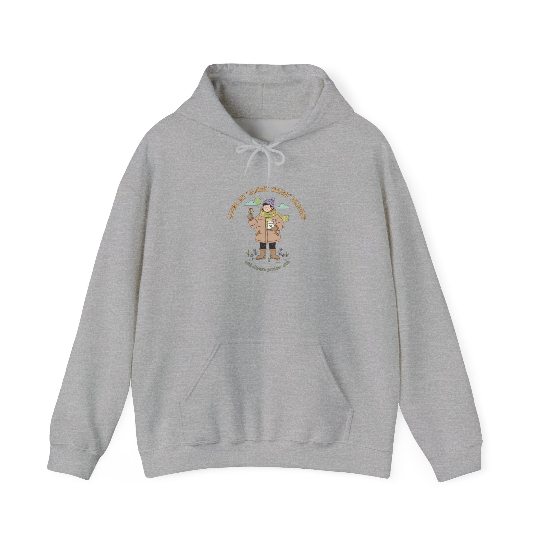 Almost Spring Thaw Humor Hoodie | spring tease, winter spring meme