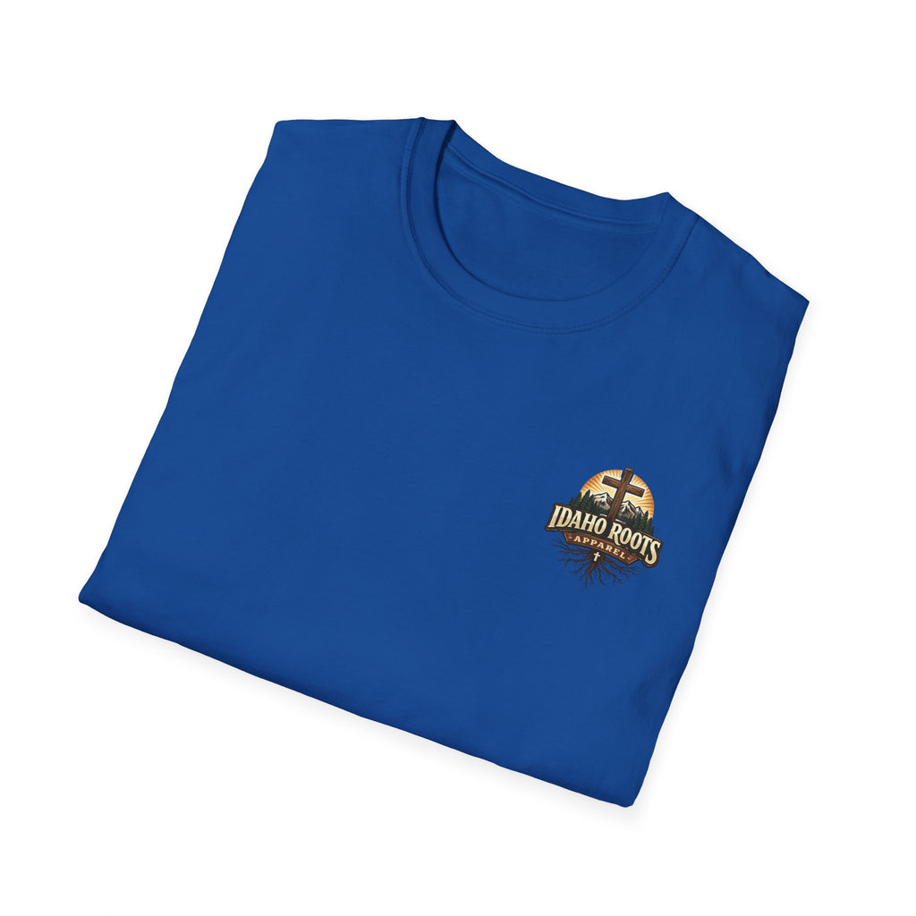Christian T-Shirt — "Walk by Faith" California Cross Design