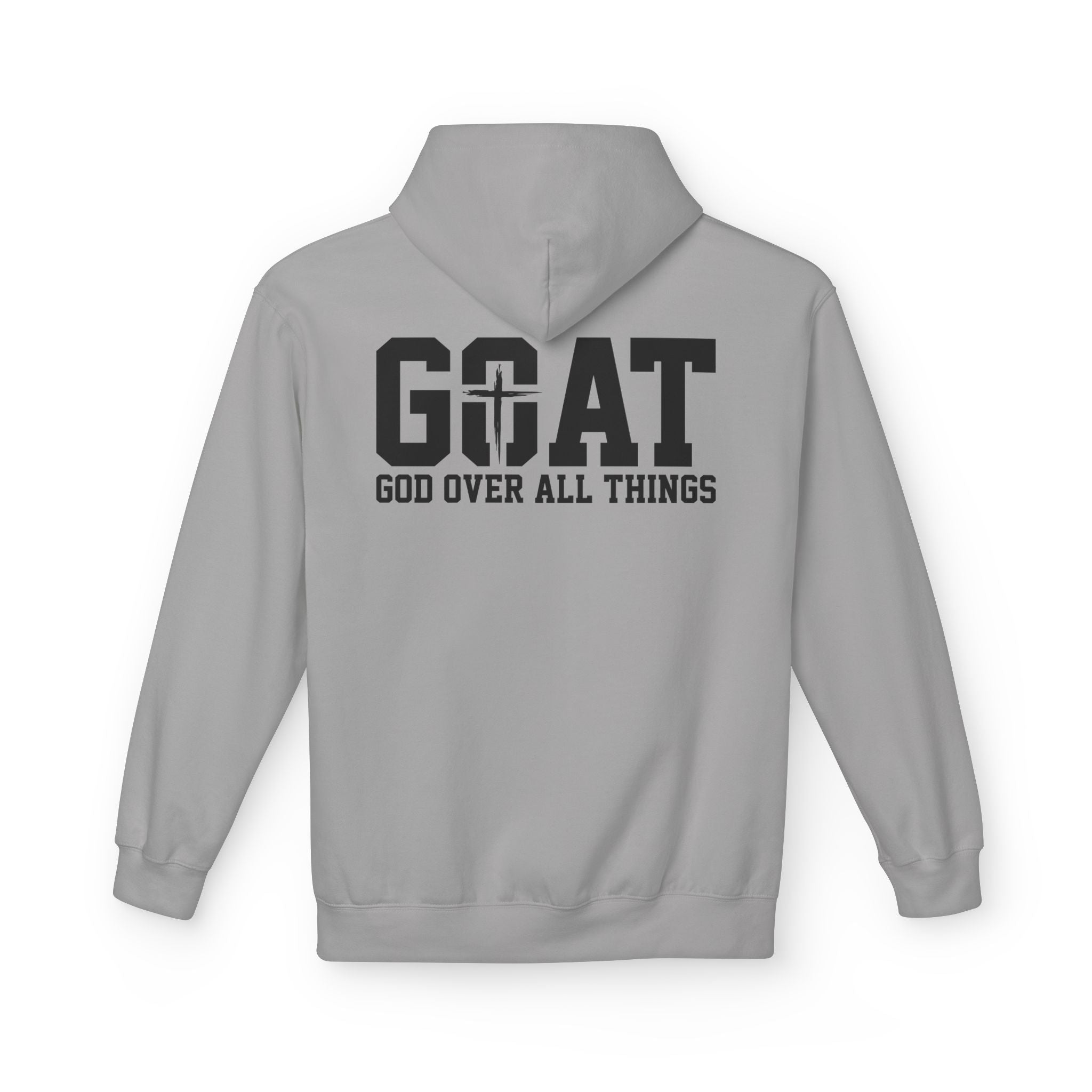 GOAT God Over All Things Hoodie – Christian Hoodie – Faith Hoodie – Religious Sweatshirt – Inspirational Hoodie – Jesus Hoodie – Christian Gift