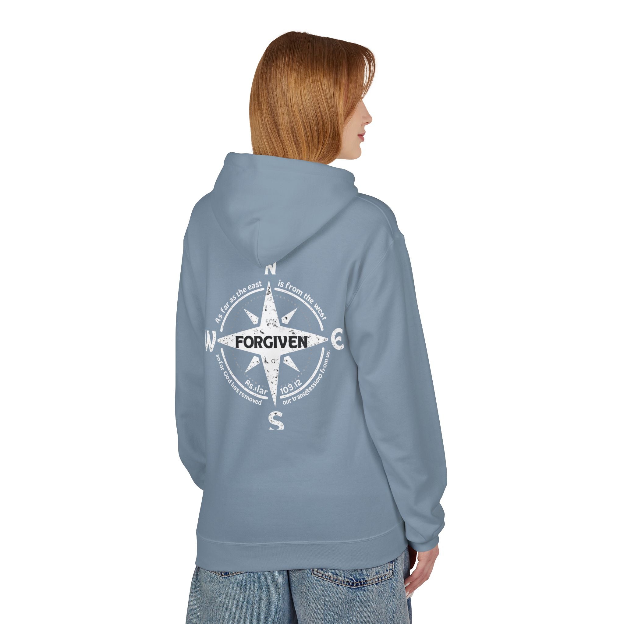 Forgiven Graphic Hoodie — Subtle Christian Faith Pullover