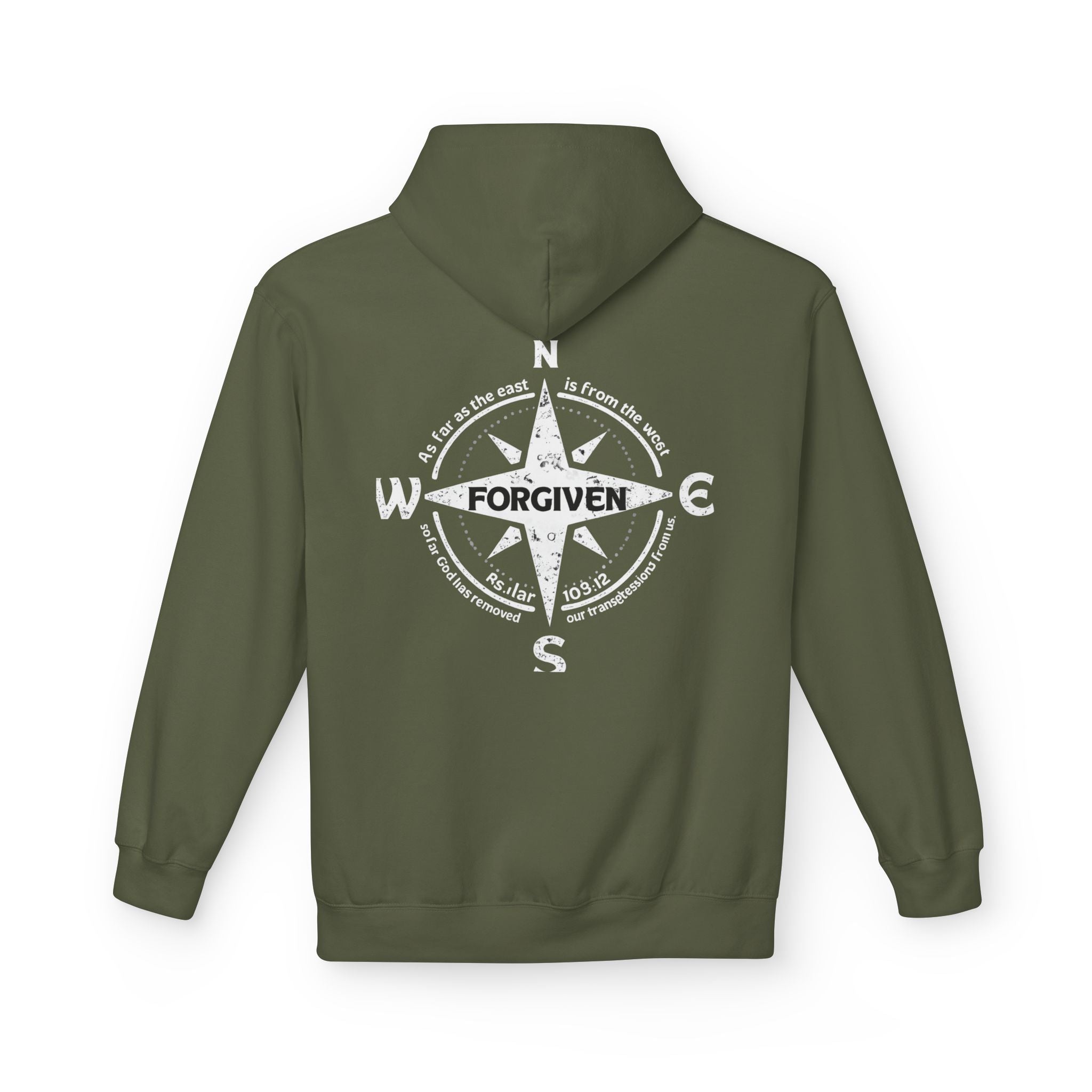 Forgiven Graphic Hoodie — Subtle Christian Faith Pullover