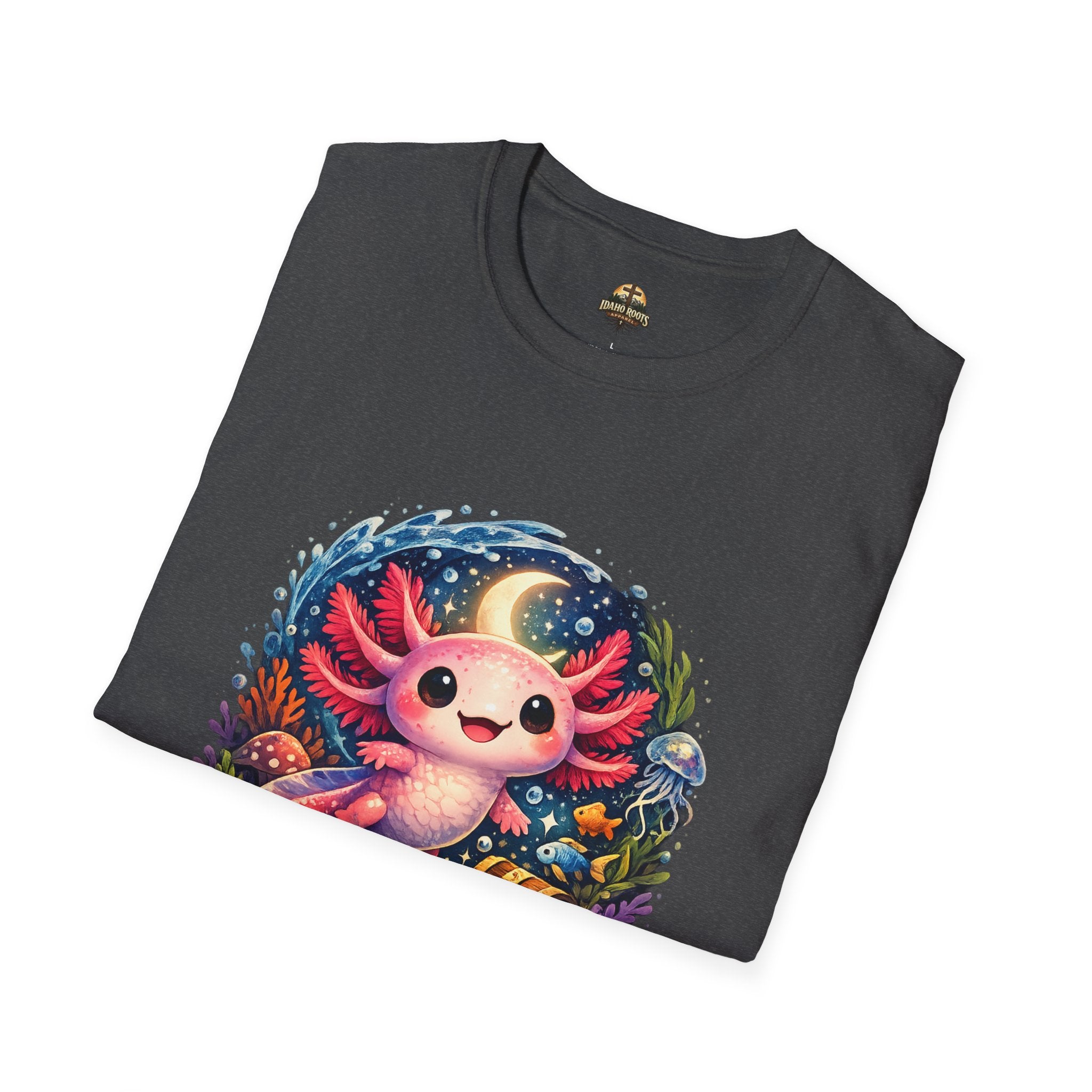 Cute Axolotl T-Shirt — Kawaii Axolotl Graphic Tee