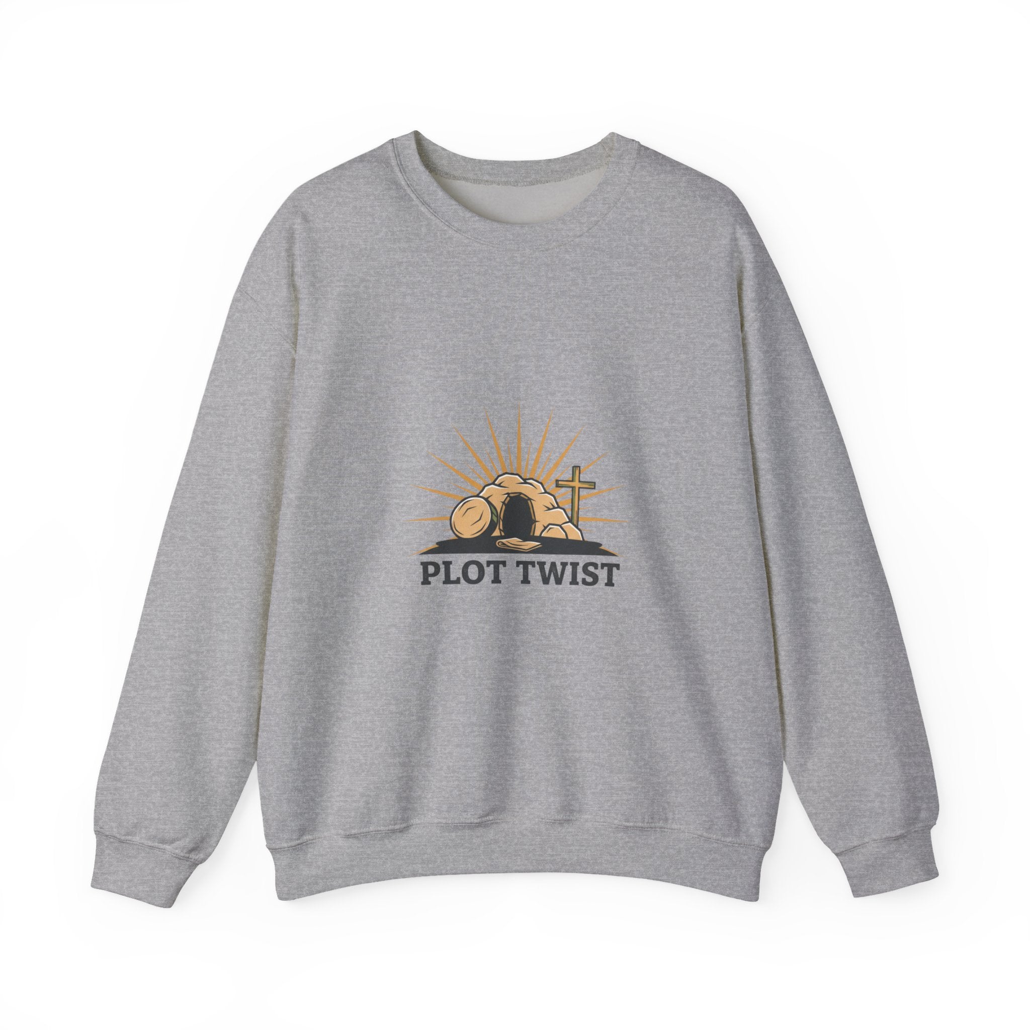 Plot Twist Crewneck Sweatshirt | Christian Easter shirt, He Is Risen design