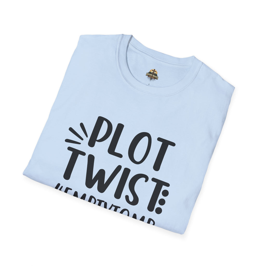 Plot Twist: #EmptyTomb T-Shirt — Christian Easter Resurrection Tee
