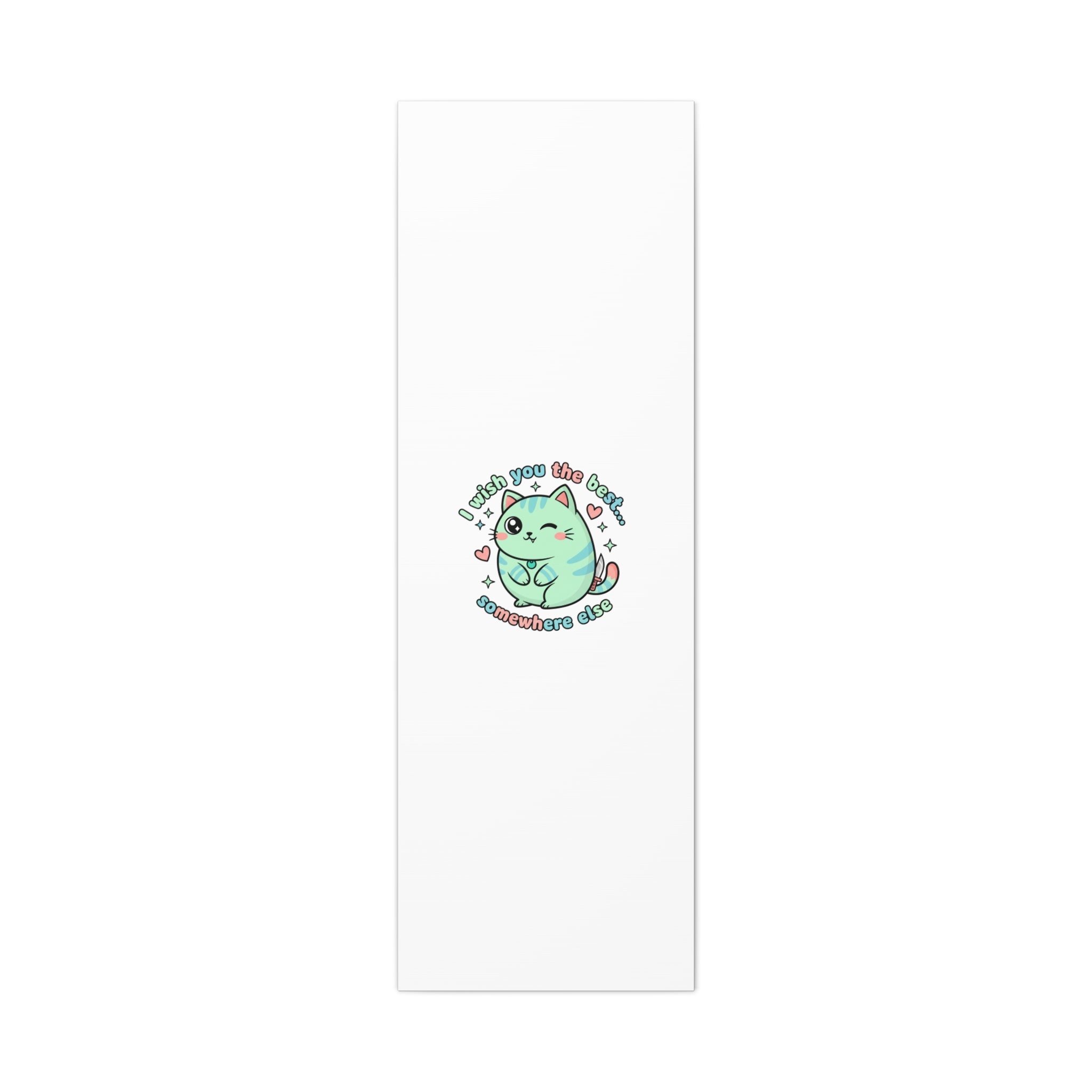 I Wish You the Best Somewhere Else Canvas | kawaii threat, soft-grunge pastel