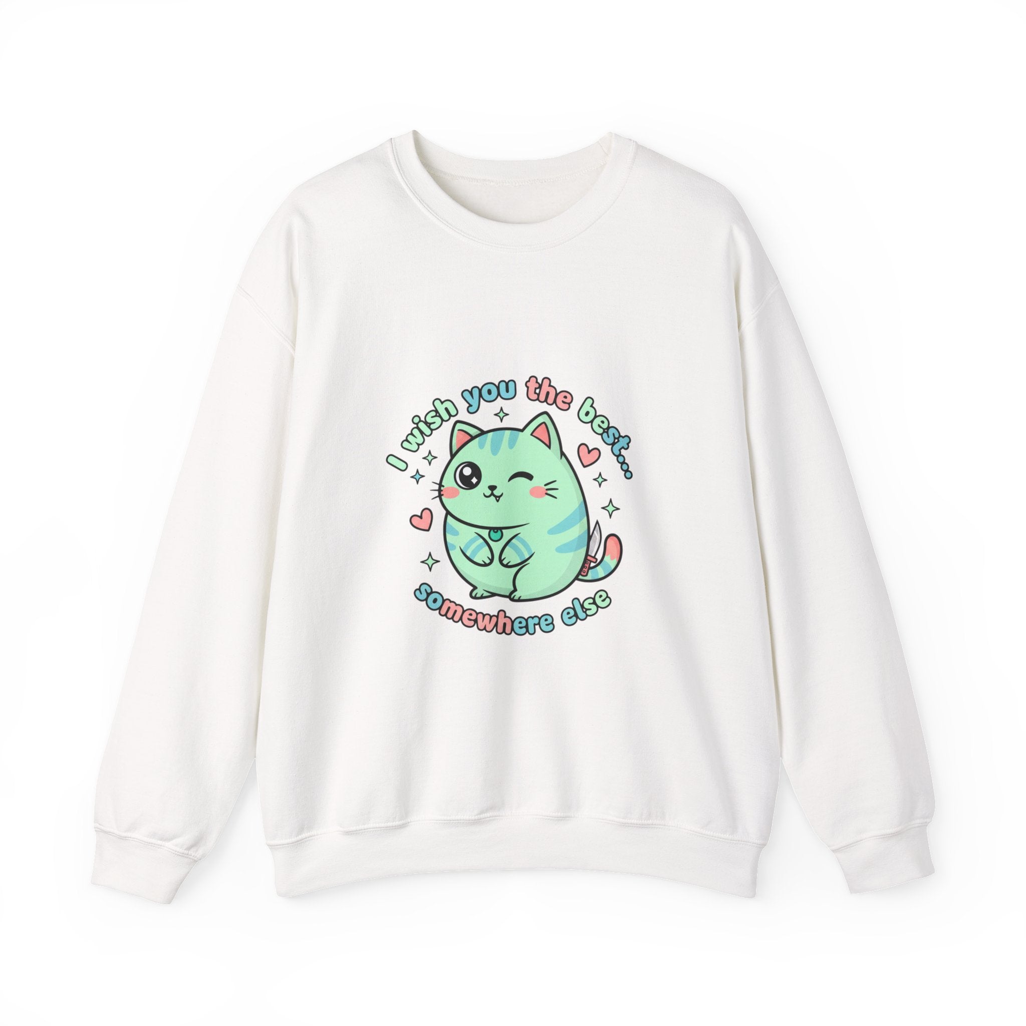 I Wish You the Best Somewhere Else Sweatshirt | soft threat kawaii menacing