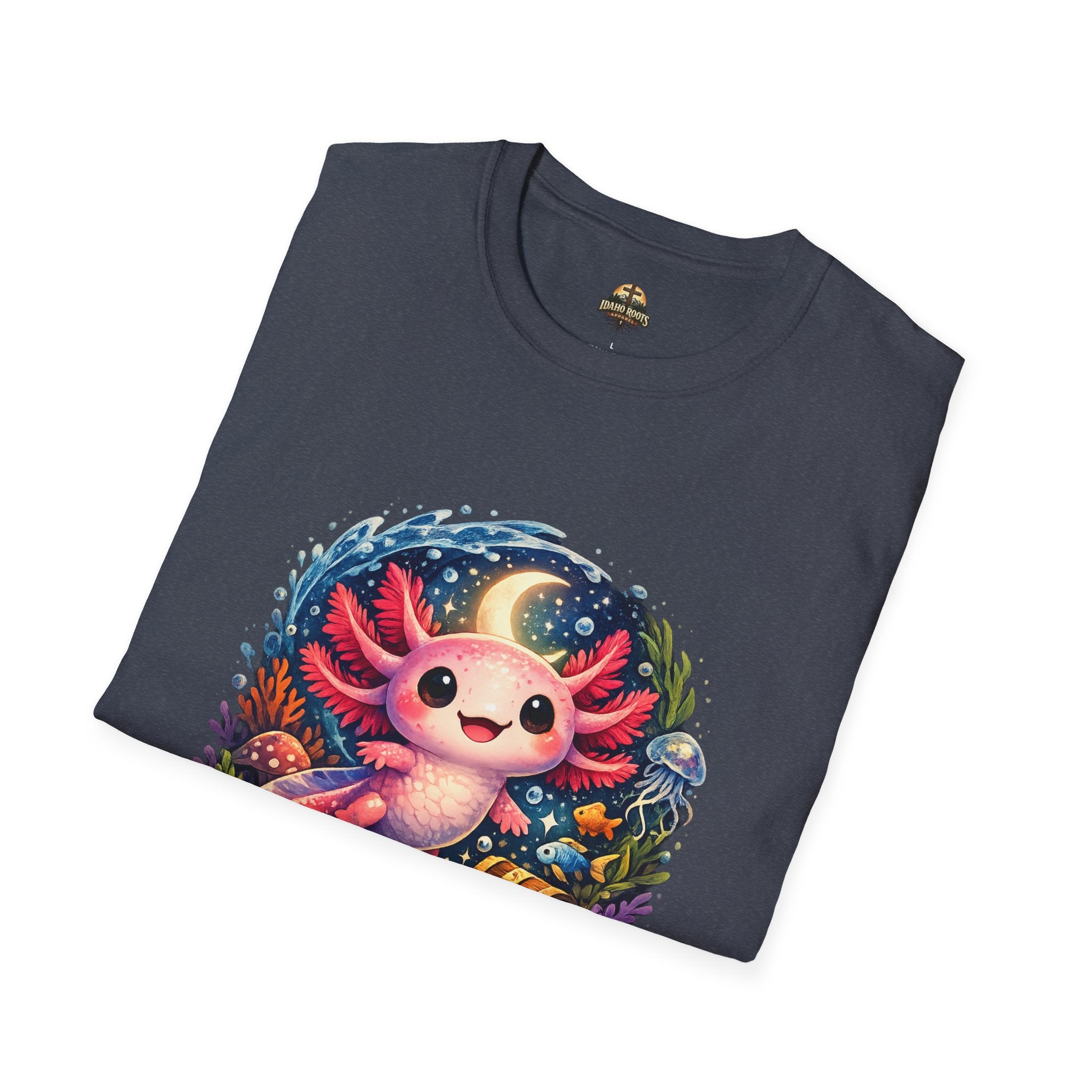 Cute Axolotl T-Shirt — Kawaii Axolotl Graphic Tee