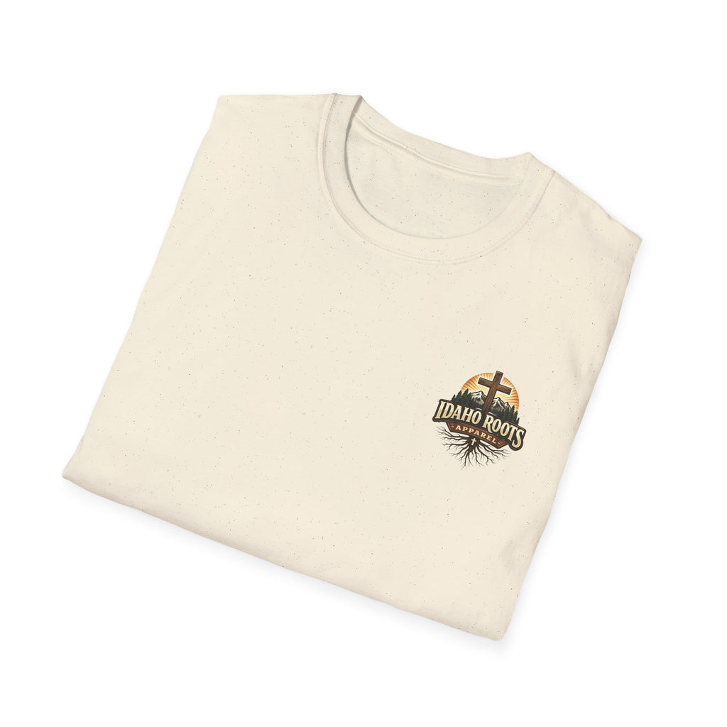 Christian T-Shirt — "Walk by Faith" California Cross Design