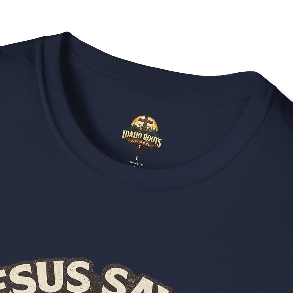 Jesus Saves Bro T-Shirt — Retro Christian Faith Tee