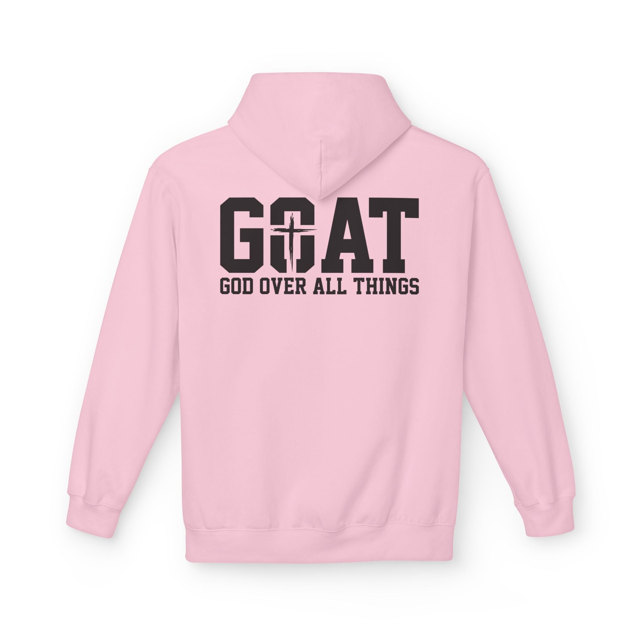 GOAT God Over All Things Hoodie – Christian Hoodie – Faith Hoodie – Religious Sweatshirt – Inspirational Hoodie – Jesus Hoodie – Christian Gift